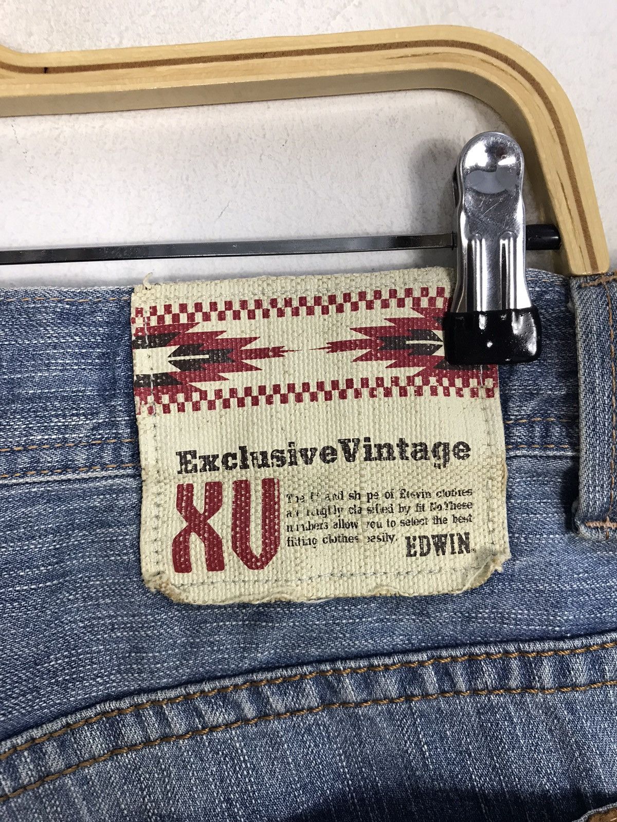 Edwin × Vintage Vintage Edwin Bushpant Light Blue Wash Design Size US 33 - 13 Thumbnail