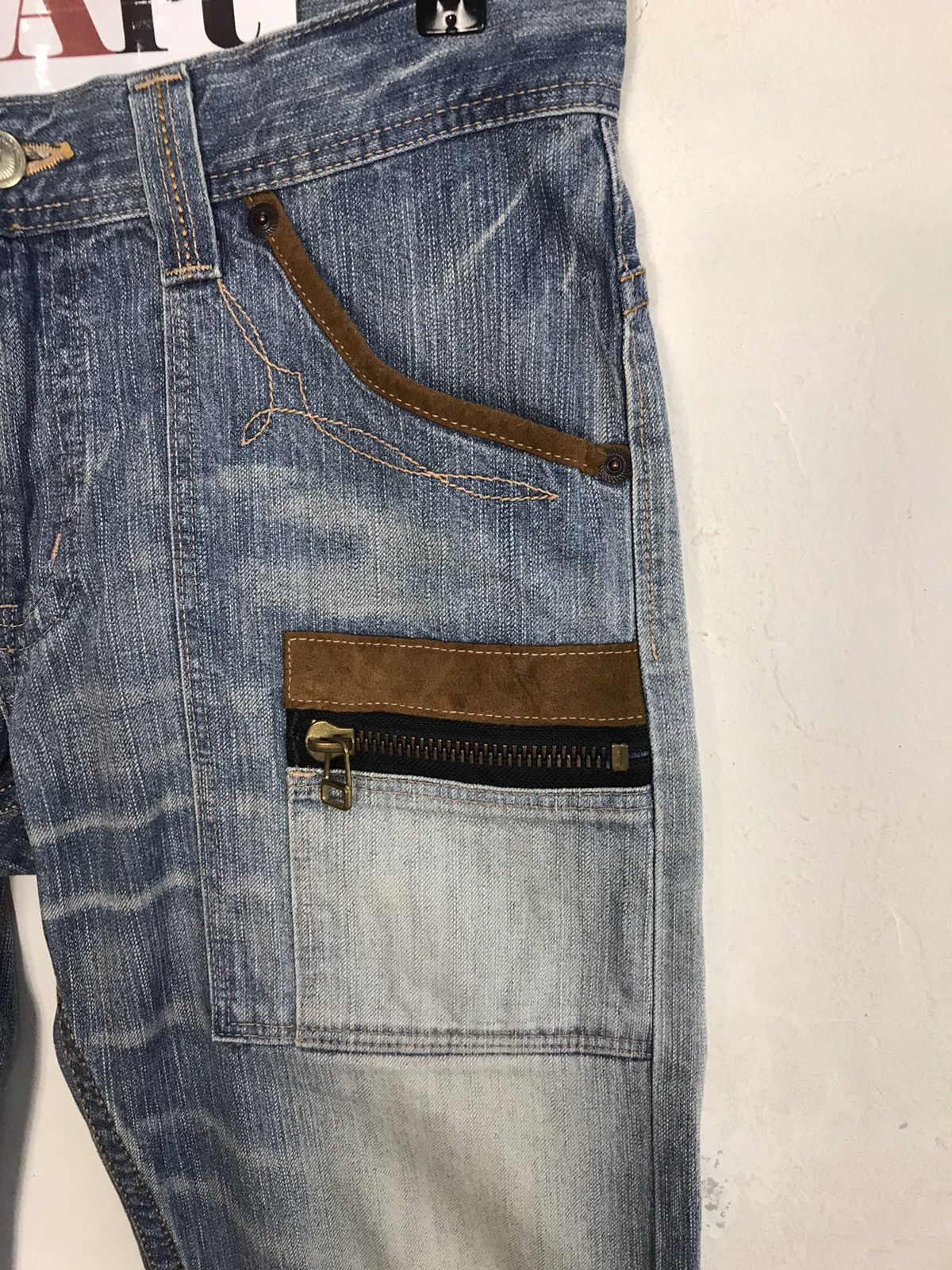 Edwin × Vintage Vintage Edwin Bushpant Light Blue Wash Design Size US 33 - 5 Thumbnail