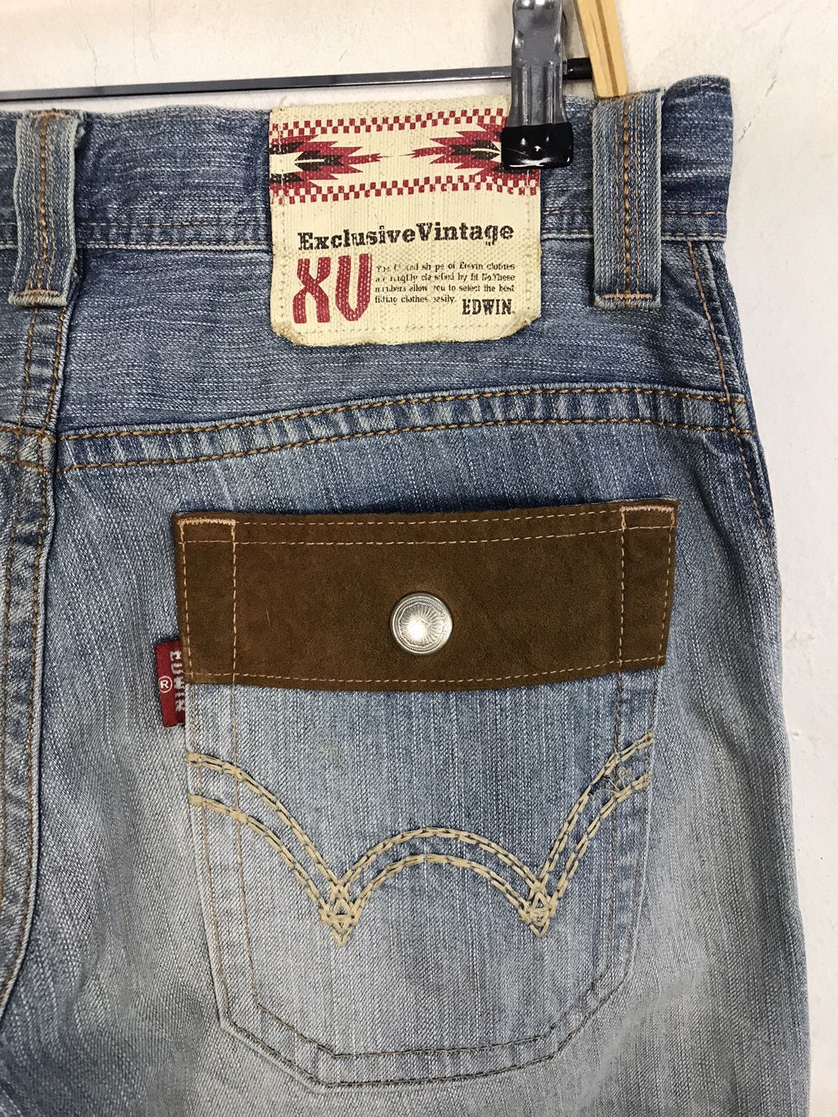 Edwin × Vintage Vintage Edwin Bushpant Light Blue Wash Design Size US 33 - 10 Thumbnail