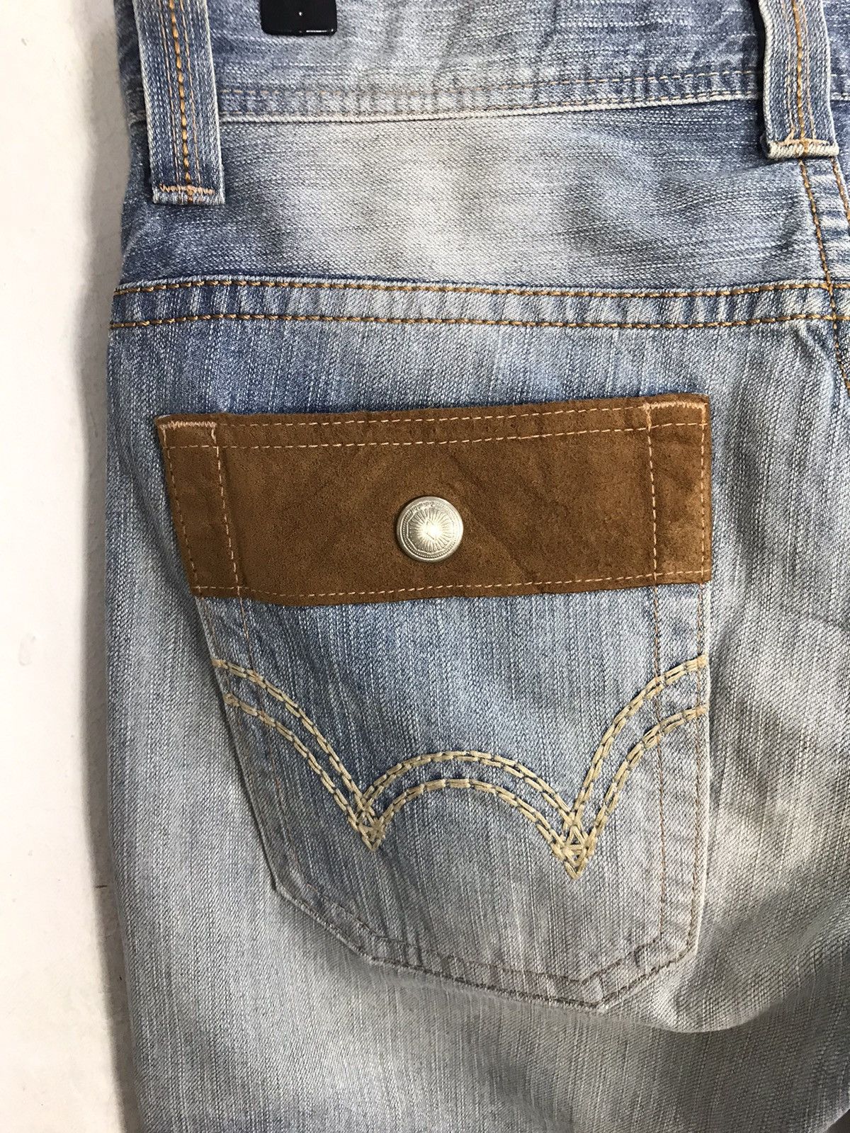 Edwin × Vintage Vintage Edwin Bushpant Light Blue Wash Design Size US 33 - 11 Thumbnail