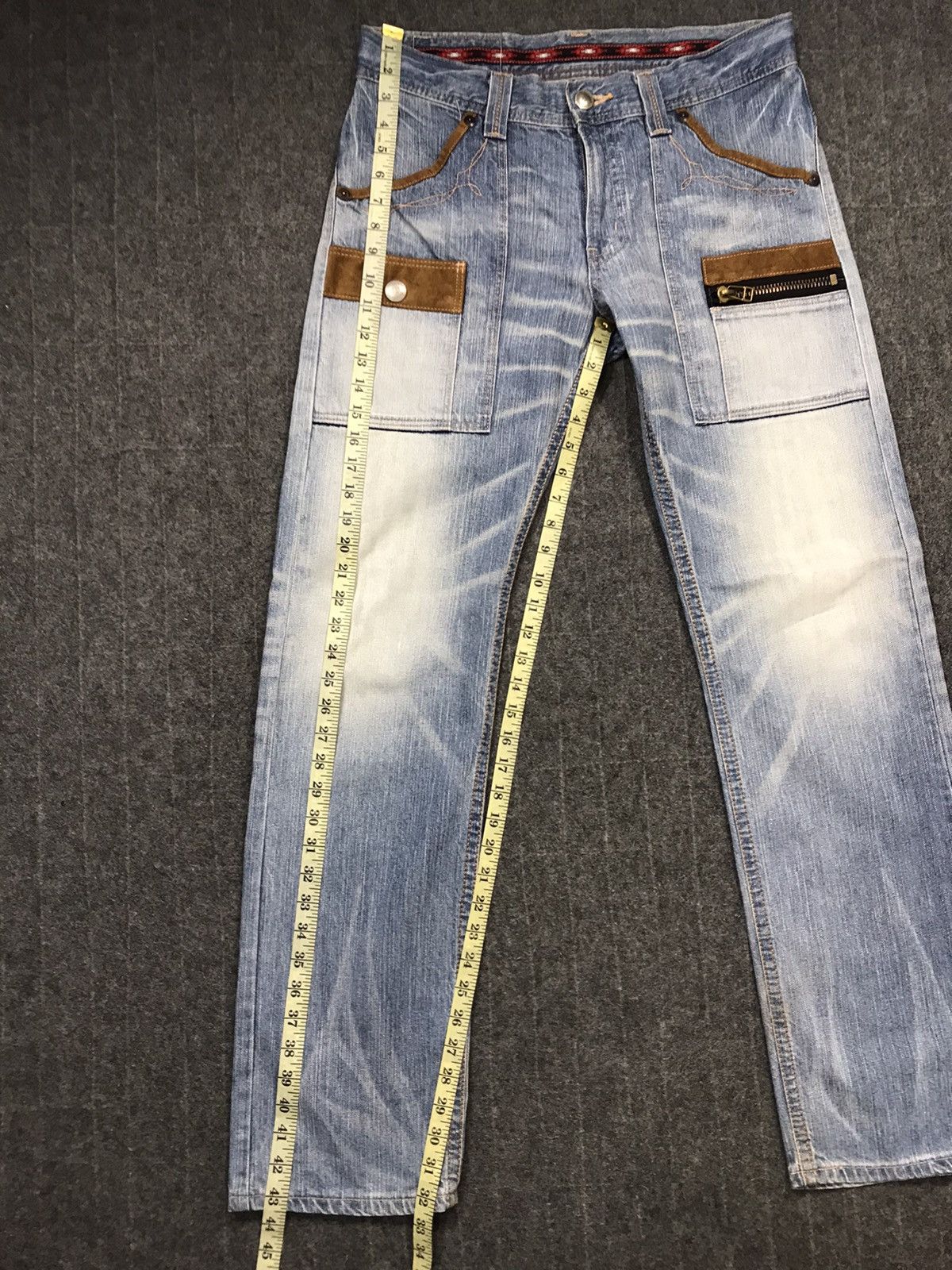Edwin × Vintage Vintage Edwin Bushpant Light Blue Wash Design Size US 33 - 18 Thumbnail