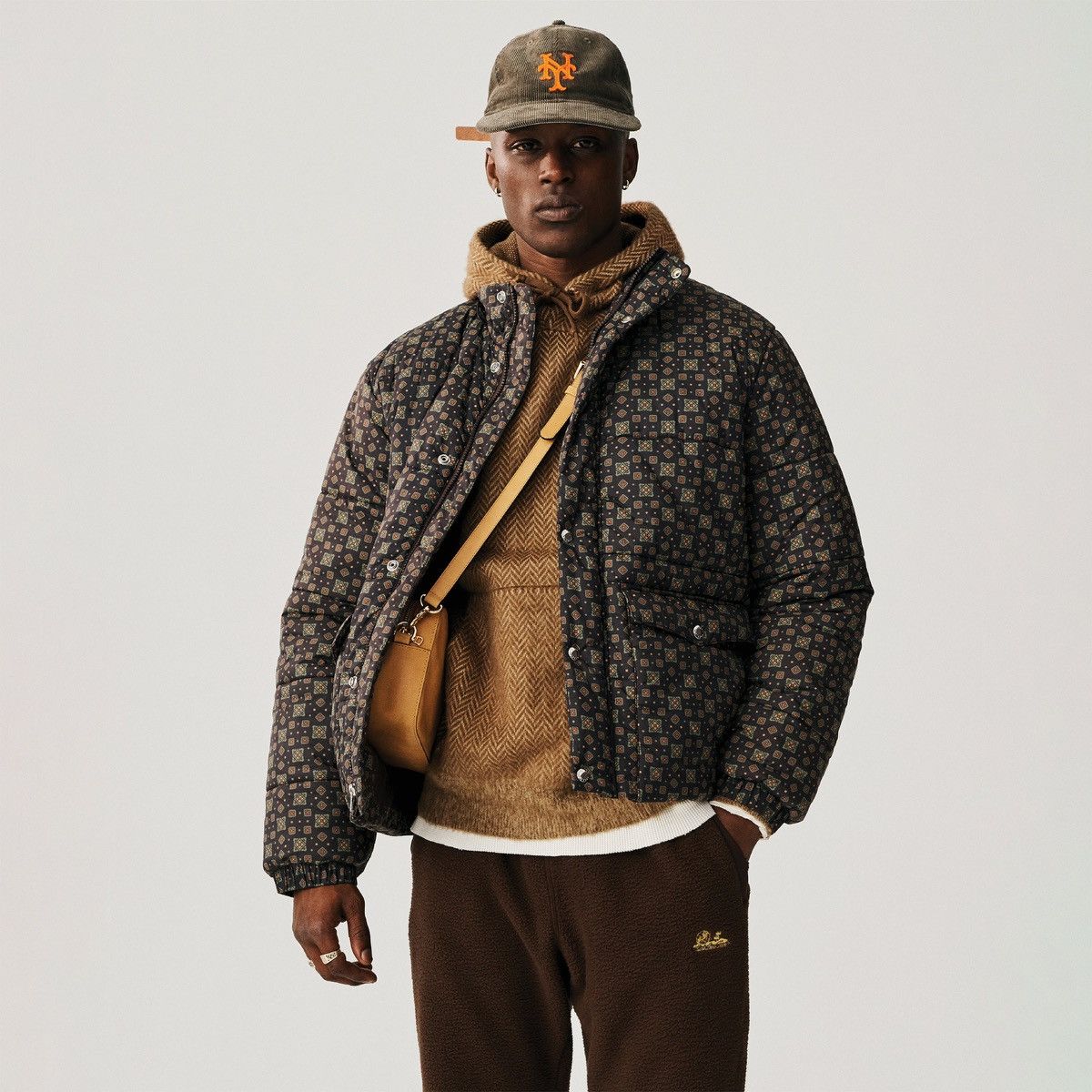 期間限定セール Pre-owned In Jacket Puffer Print Foulard Dore Leon Aimé ウェア