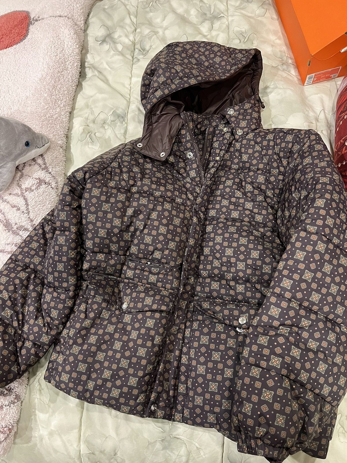 Aime Leon Dore Foulard Print Puffer Jacket Size US L / EU 52-54 / 3 - 3 Thumbnail