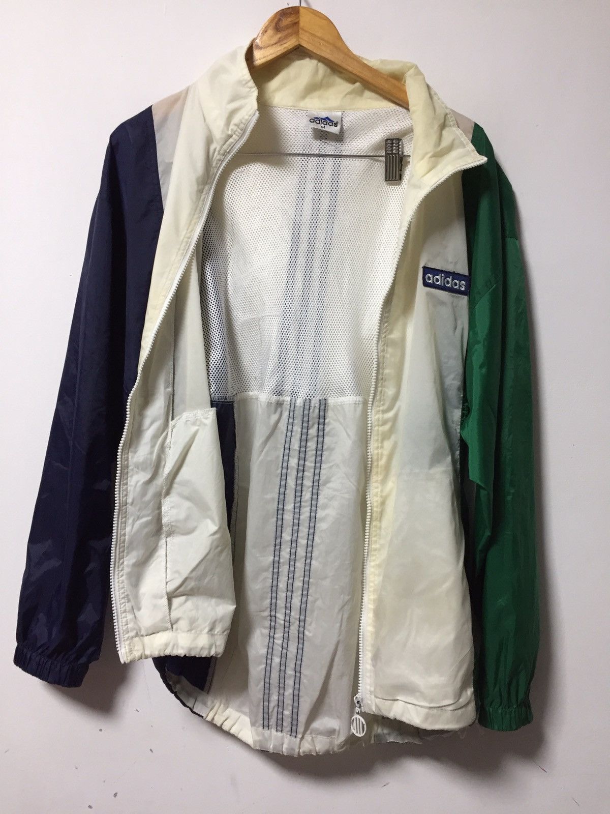 Adidas × Vintage Vintage adidas multicour striped hoodie Jacket by vintage Size US M / EU 48-50 / 2 - 4 Thumbnail