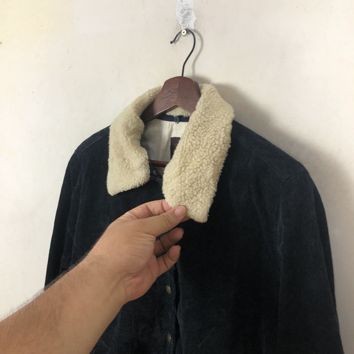 Japanese Brand DOUBLE COLLAR FUR UNGRID BUTTON JACKET Size US M / EU 48-50 / 2 - 5 Thumbnail