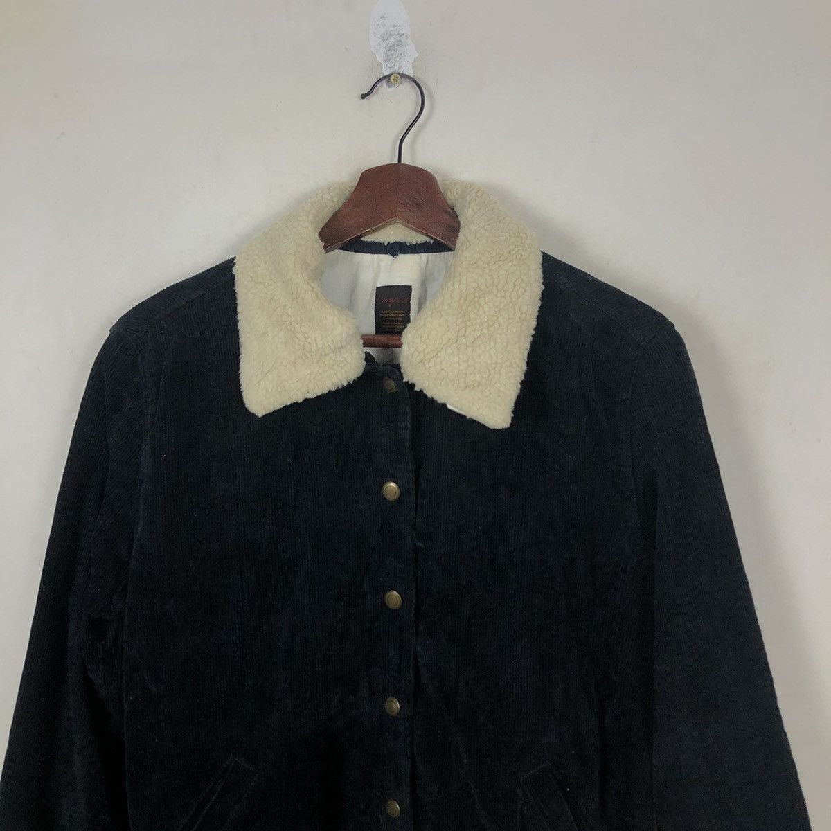 Japanese Brand DOUBLE COLLAR FUR UNGRID BUTTON JACKET Size US M / EU 48-50 / 2 - 4 Thumbnail