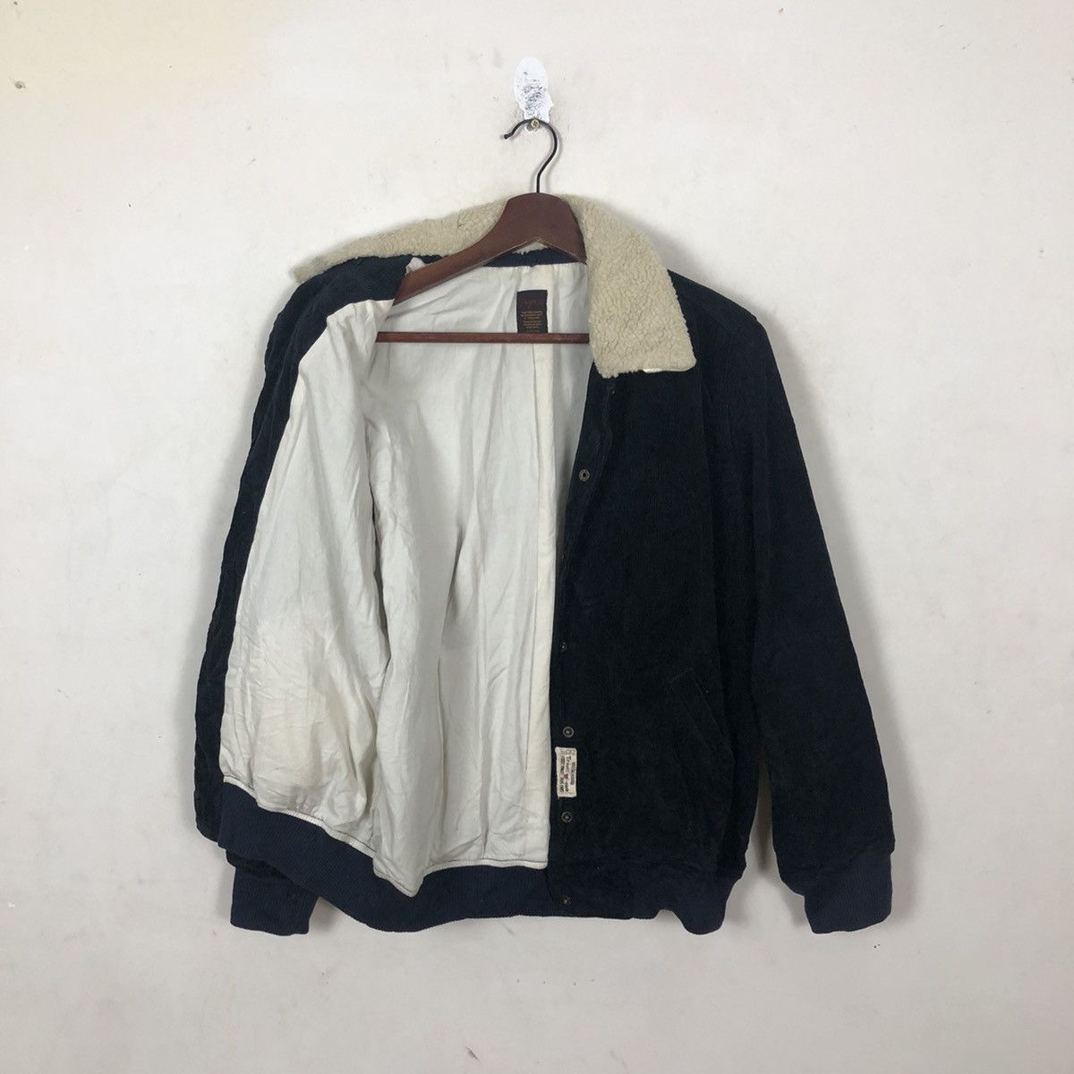Japanese Brand DOUBLE COLLAR FUR UNGRID BUTTON JACKET Size US M / EU 48-50 / 2 - 9 Thumbnail