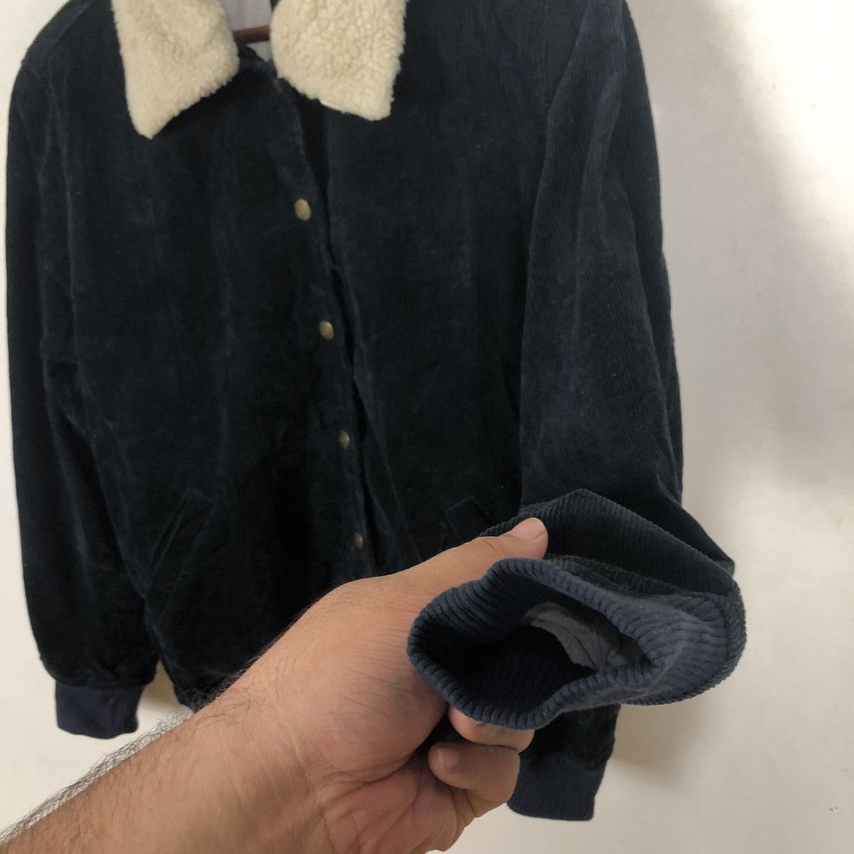 Japanese Brand DOUBLE COLLAR FUR UNGRID BUTTON JACKET Size US M / EU 48-50 / 2 - 6 Thumbnail