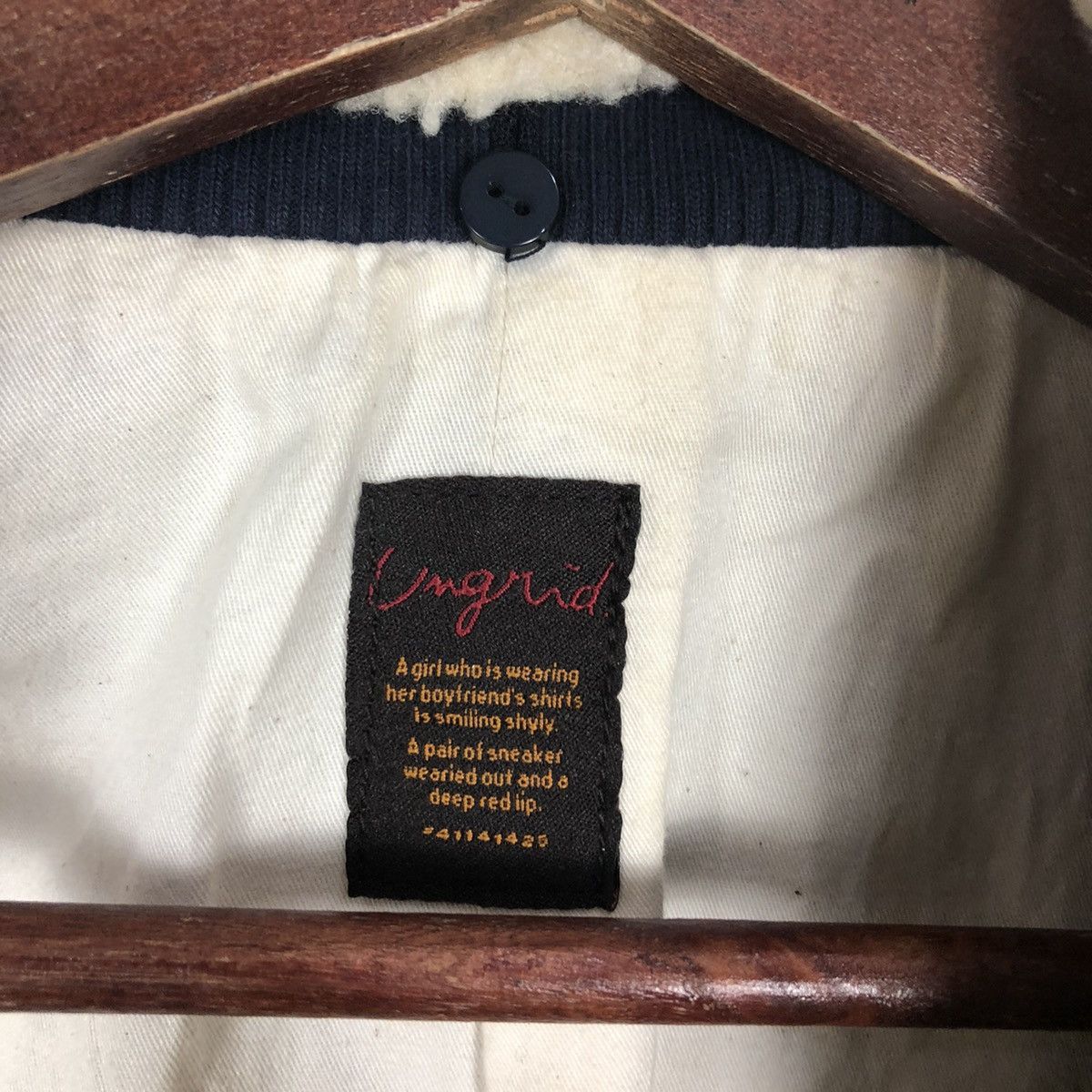 Japanese Brand DOUBLE COLLAR FUR UNGRID BUTTON JACKET Size US M / EU 48-50 / 2 - 10 Thumbnail
