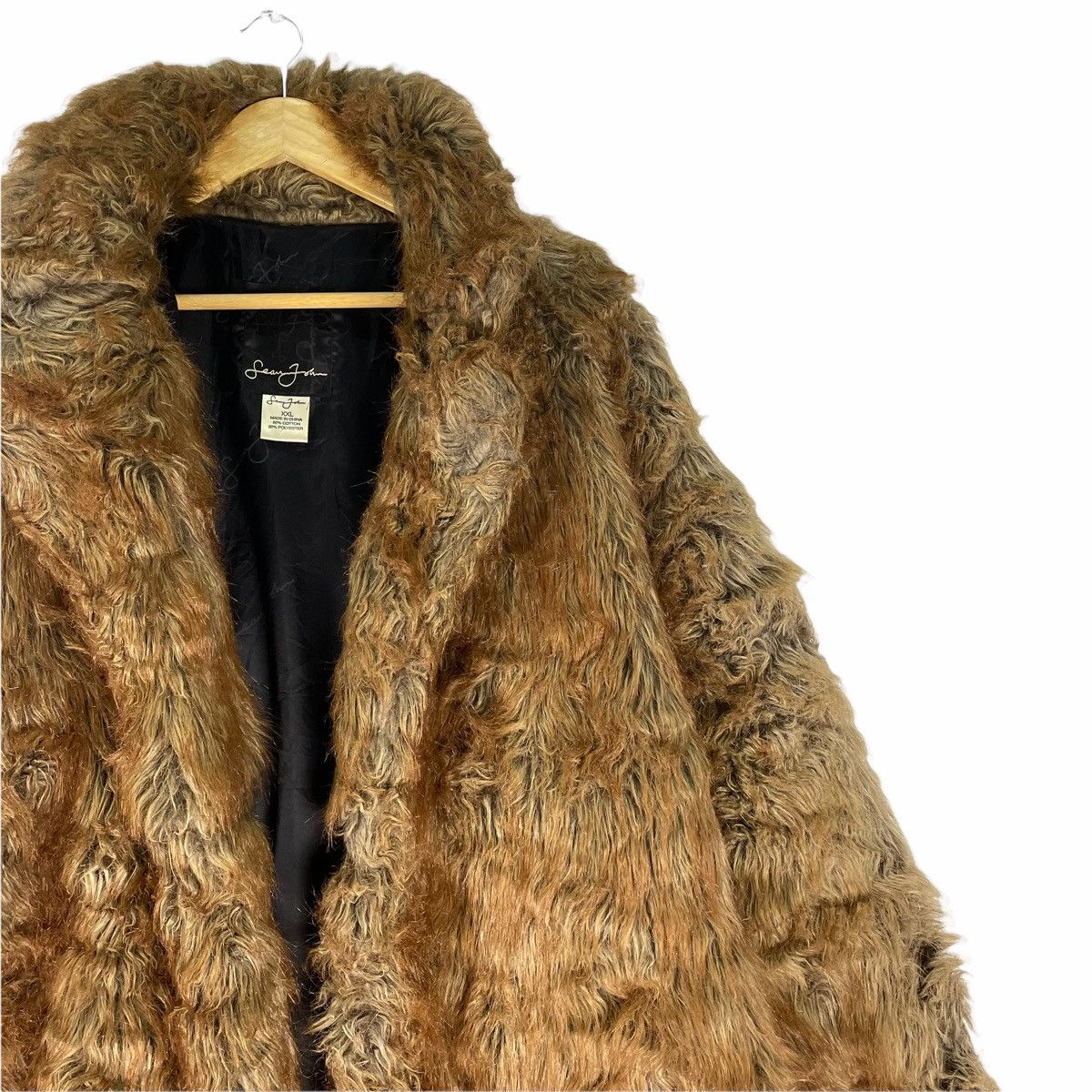 Sean John ❄️SEAN JOHN Faux Fur Coat Jacket Size US XXL / EU 58 / 5 - 5 Thumbnail