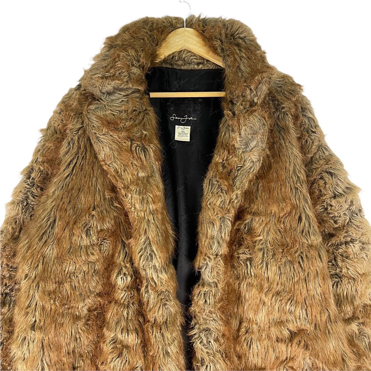 Sean John ❄️SEAN JOHN Faux Fur Coat Jacket Size US XXL / EU 58 / 5 - 4 Thumbnail
