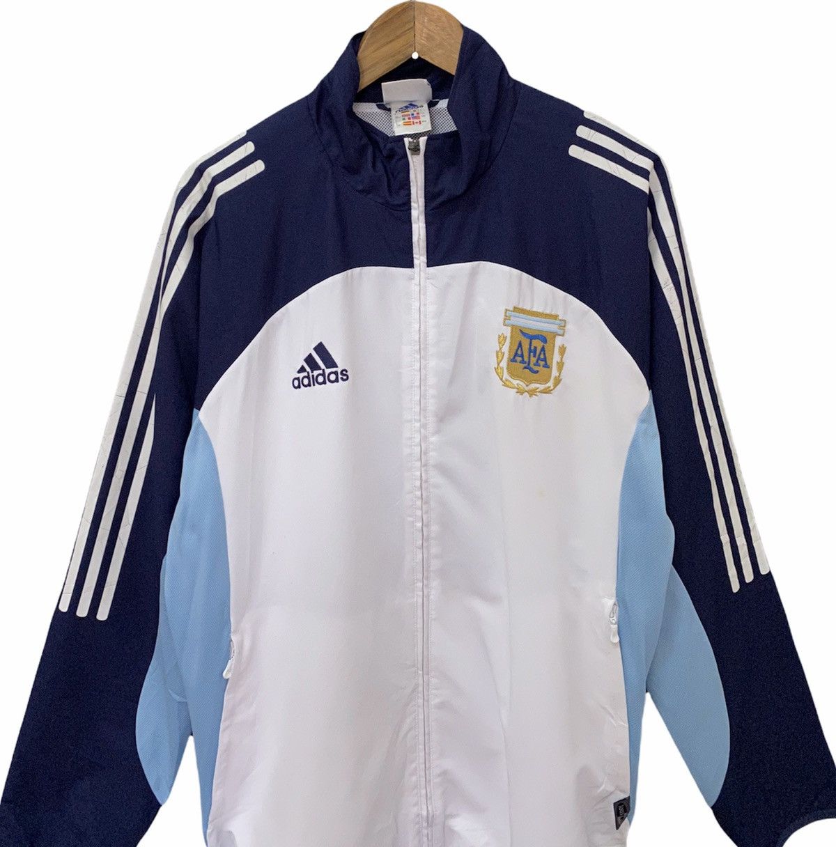 Adidas 🔥VINTAGE🇦🇷 ARGENTINA WORLD CUP SWEATER JACKET Size US M / EU 48-50 / 2 - 3 Thumbnail