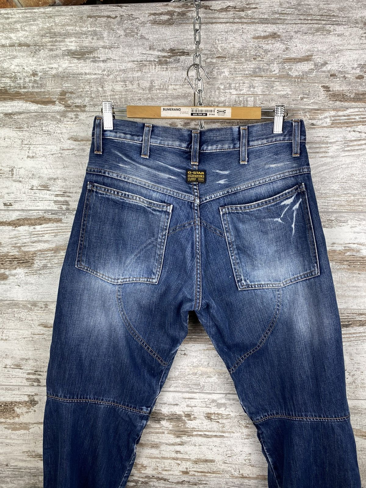 G-Star × Vintage Mens Vintage G Star Raw Cargo denim jeans pants streetwear Size US 30 / EU 46 - 7 Thumbnail