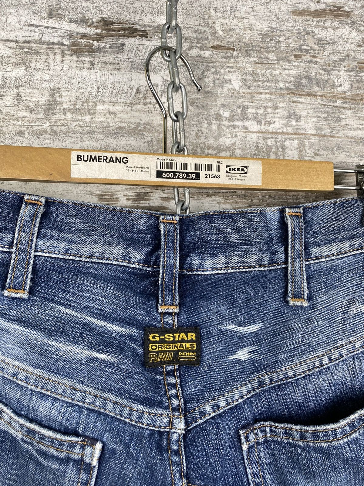 G-Star × Vintage Mens Vintage G Star Raw Cargo denim jeans pants streetwear Size US 30 / EU 46 - 8 Thumbnail