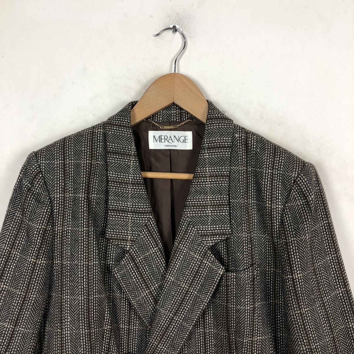 Japanese Brand MERANGE ONWARD TARTAN DESIGN CASUAL COAT Size US M / EU 48-50 / 2 - 3 Thumbnail