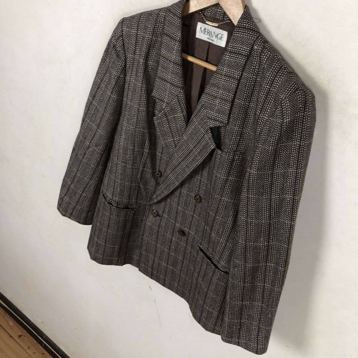 Japanese Brand MERANGE ONWARD TARTAN DESIGN CASUAL COAT Size US M / EU 48-50 / 2 - 4 Thumbnail