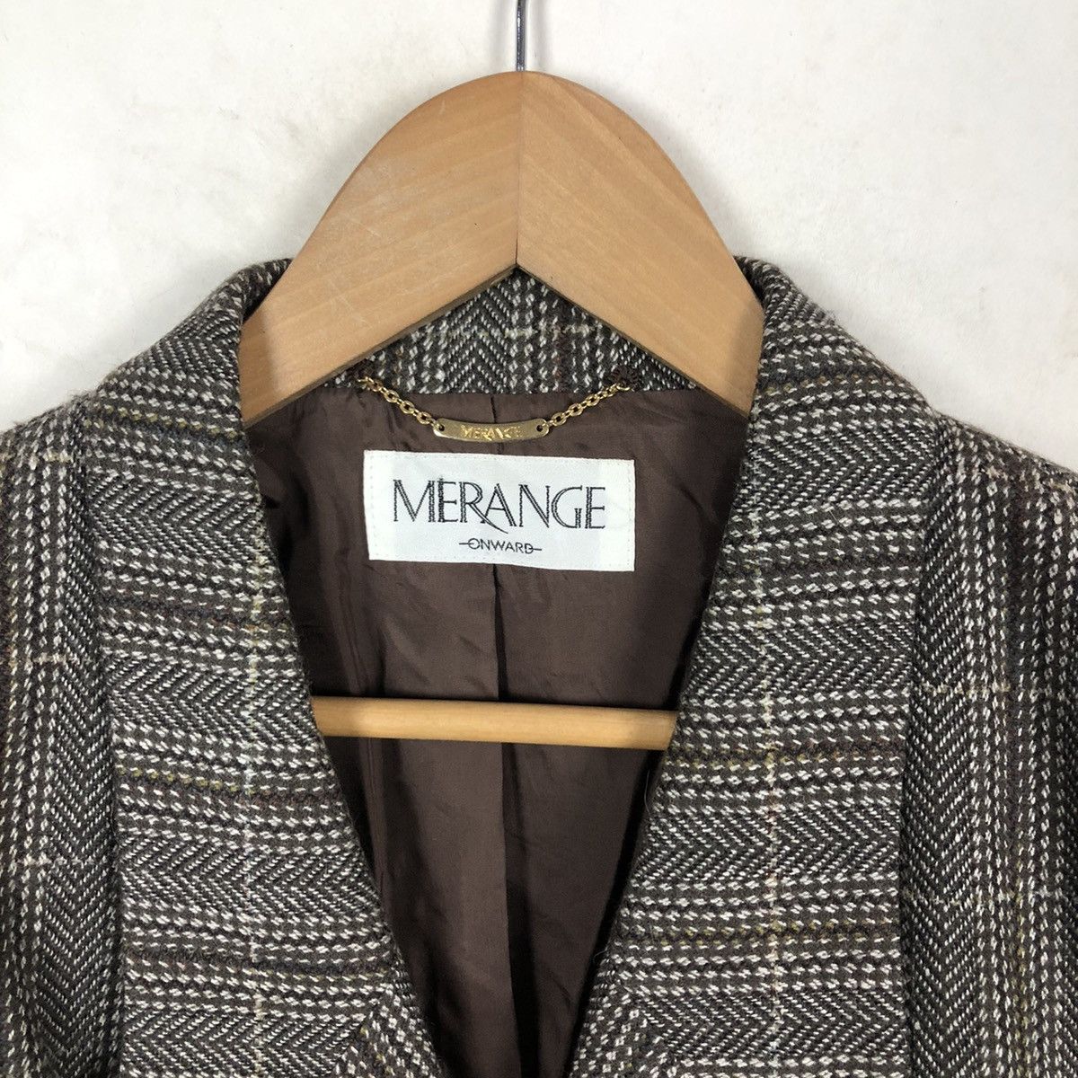 Japanese Brand MERANGE ONWARD TARTAN DESIGN CASUAL COAT Size US M / EU 48-50 / 2 - 6 Thumbnail