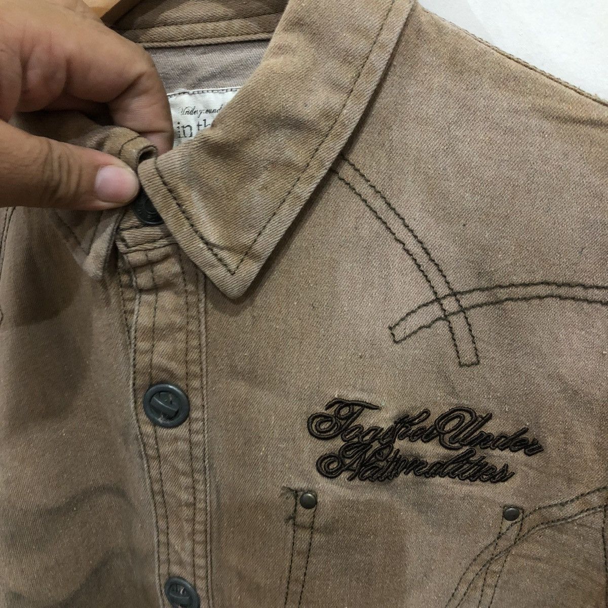 In The Attic In The Attic Big Logo Button Light Jacket Punk Design Size US L / EU 52-54 / 3 - 10 Thumbnail