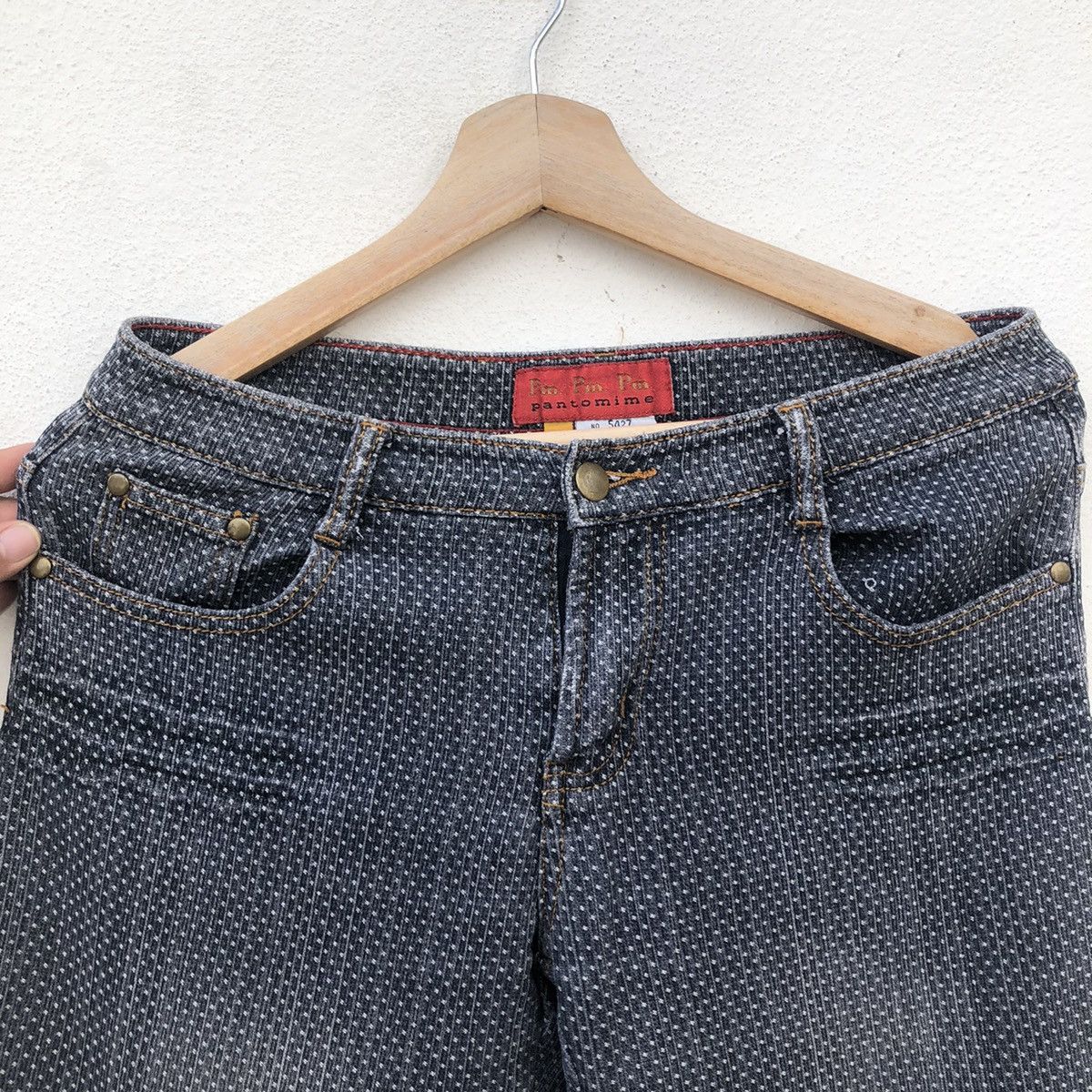 Hysteric Glamour JEANS DENIM PANTS PM. PM. PANTOMIME RARE DESIGN Size US 29 - 3 Thumbnail