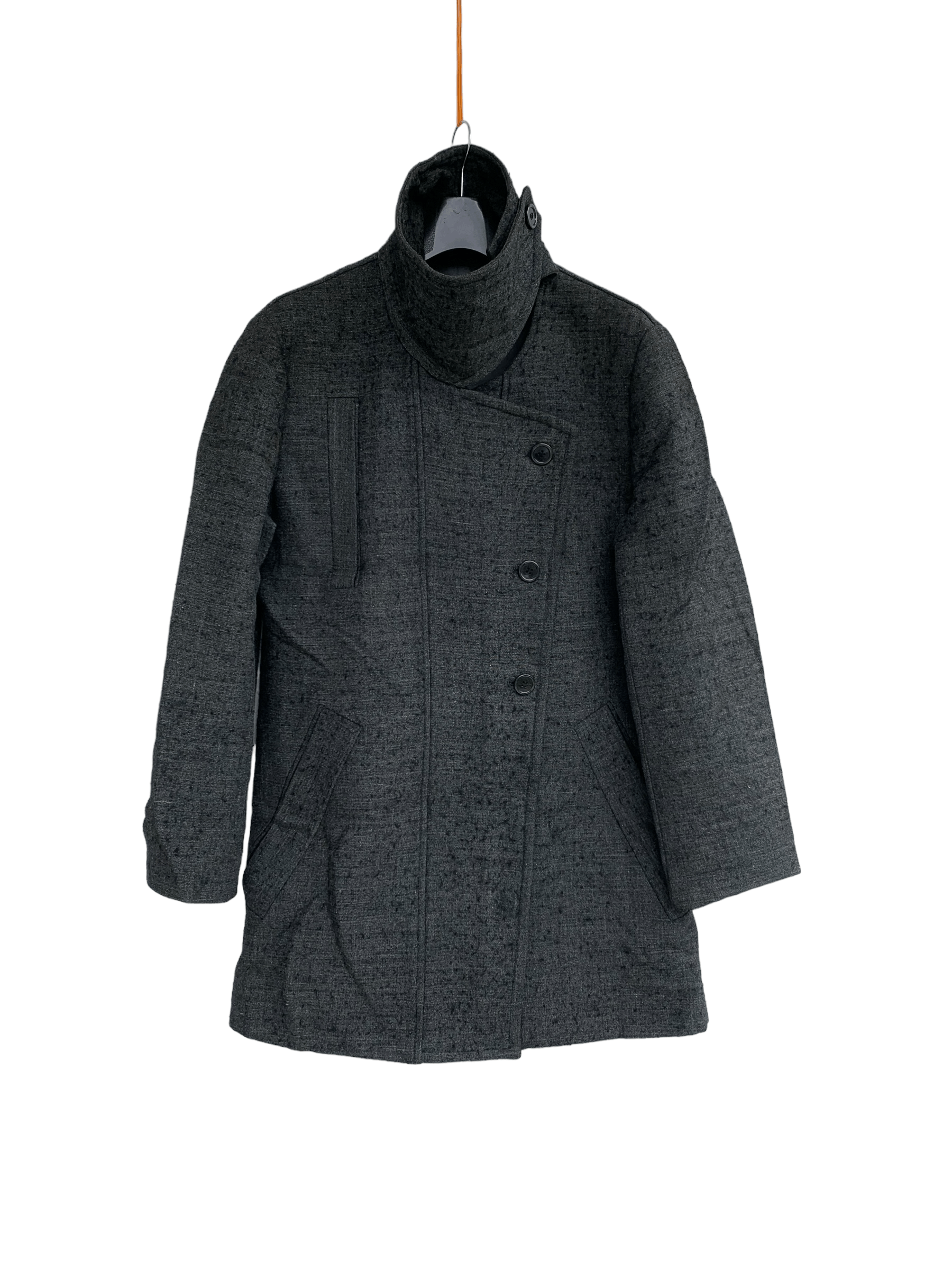 image of Undercover Aw97-98 Wool Coat in Dark Grey, Women's (Size Medium)