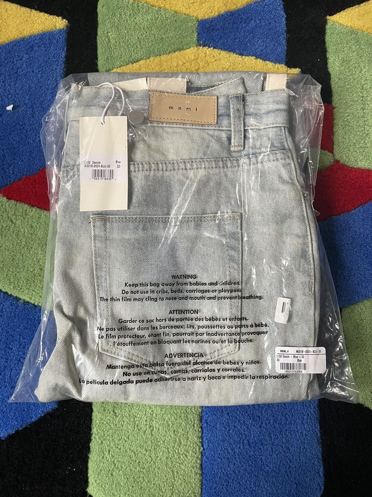 MNML MNML LA L132 Denim Blue - 33 Size US 33 - 4 Thumbnail