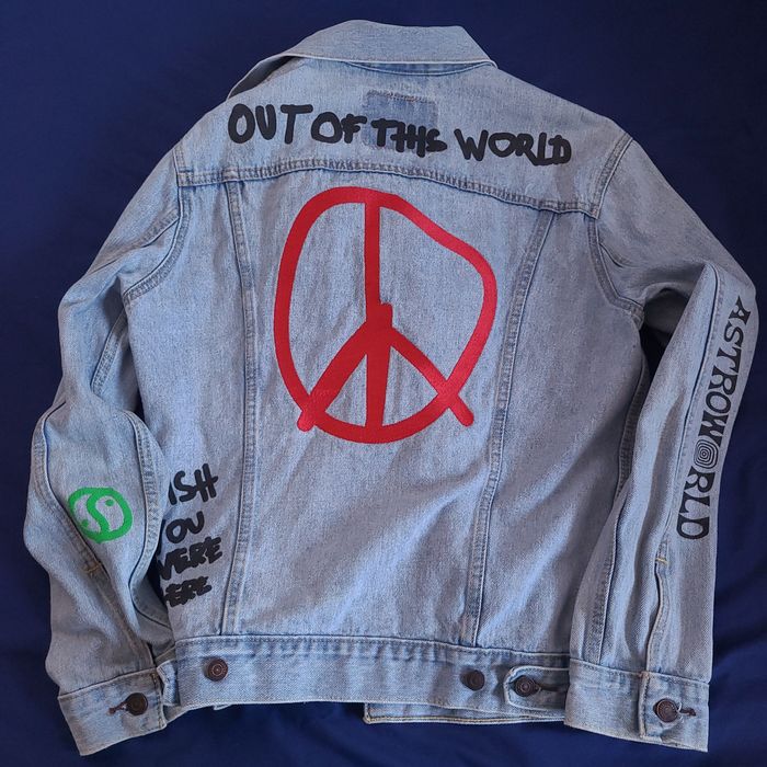 Astroworld levis shop denim jacket