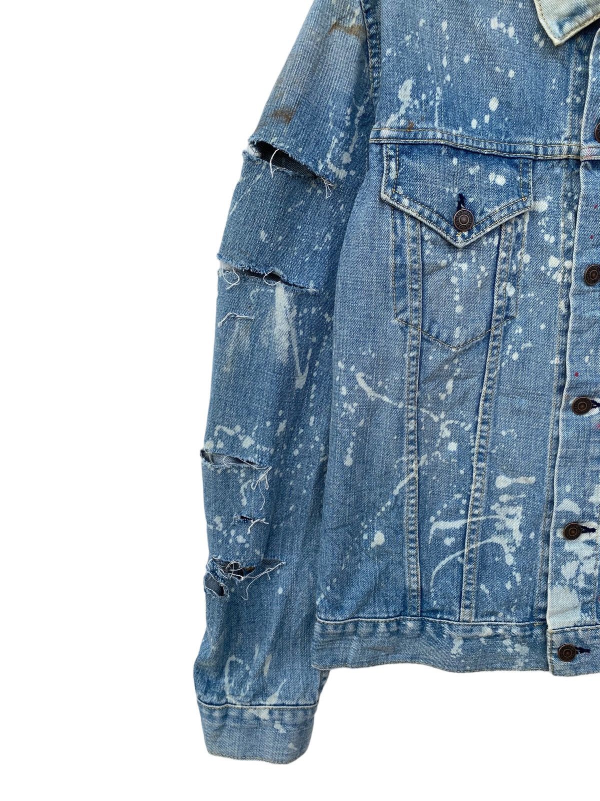 Levi's Hyper Rare!! Vintage Thrashed Levis Paint Splatter Jacket Size US L / EU 52-54 / 3 - 5 Thumbnail