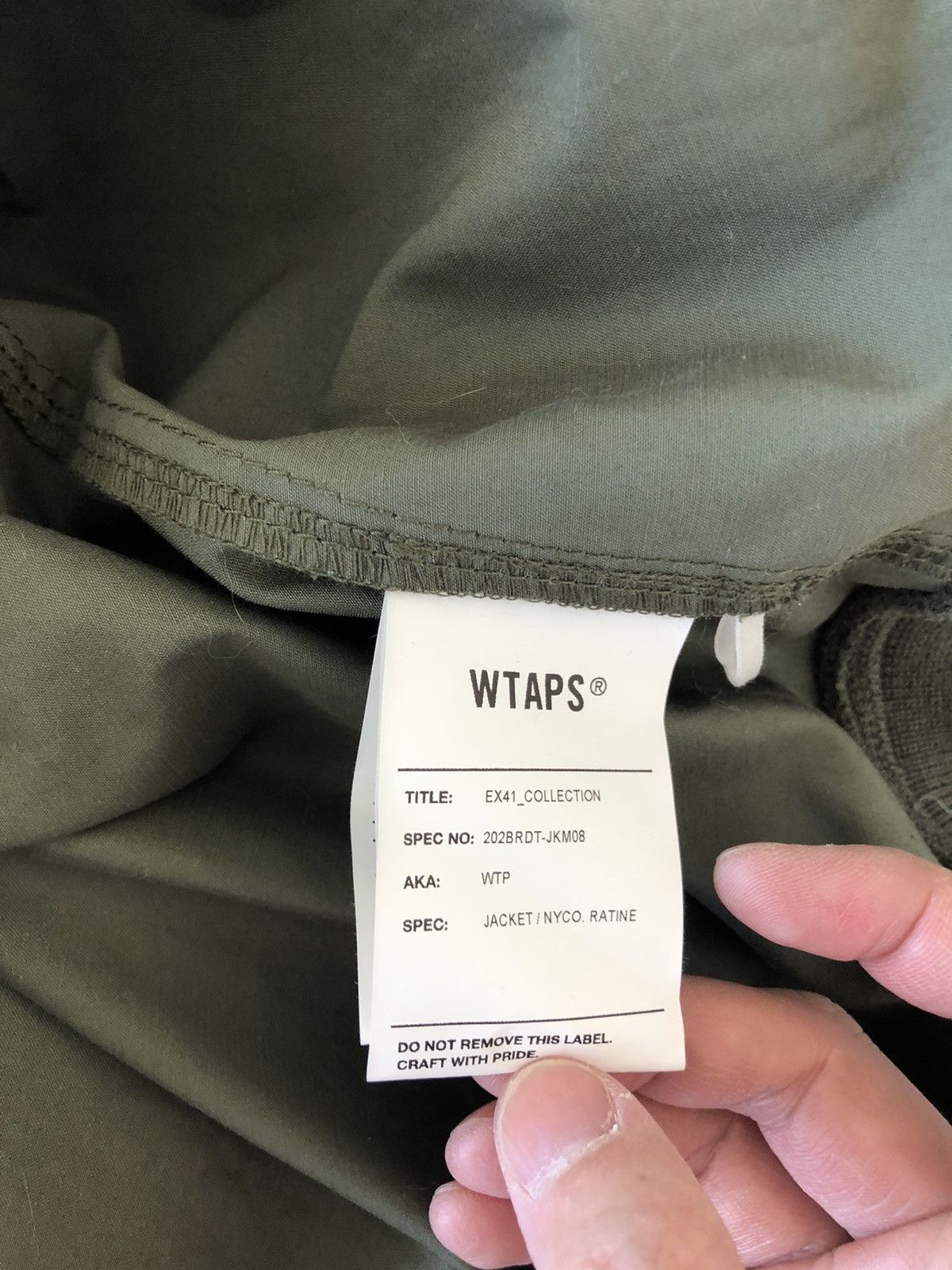 Wtaps WTAPS NYLON COTTON RATINE SMOCK JACKET OLIVE DRAB Size US S / EU 44-46 / 1 - 5 Thumbnail