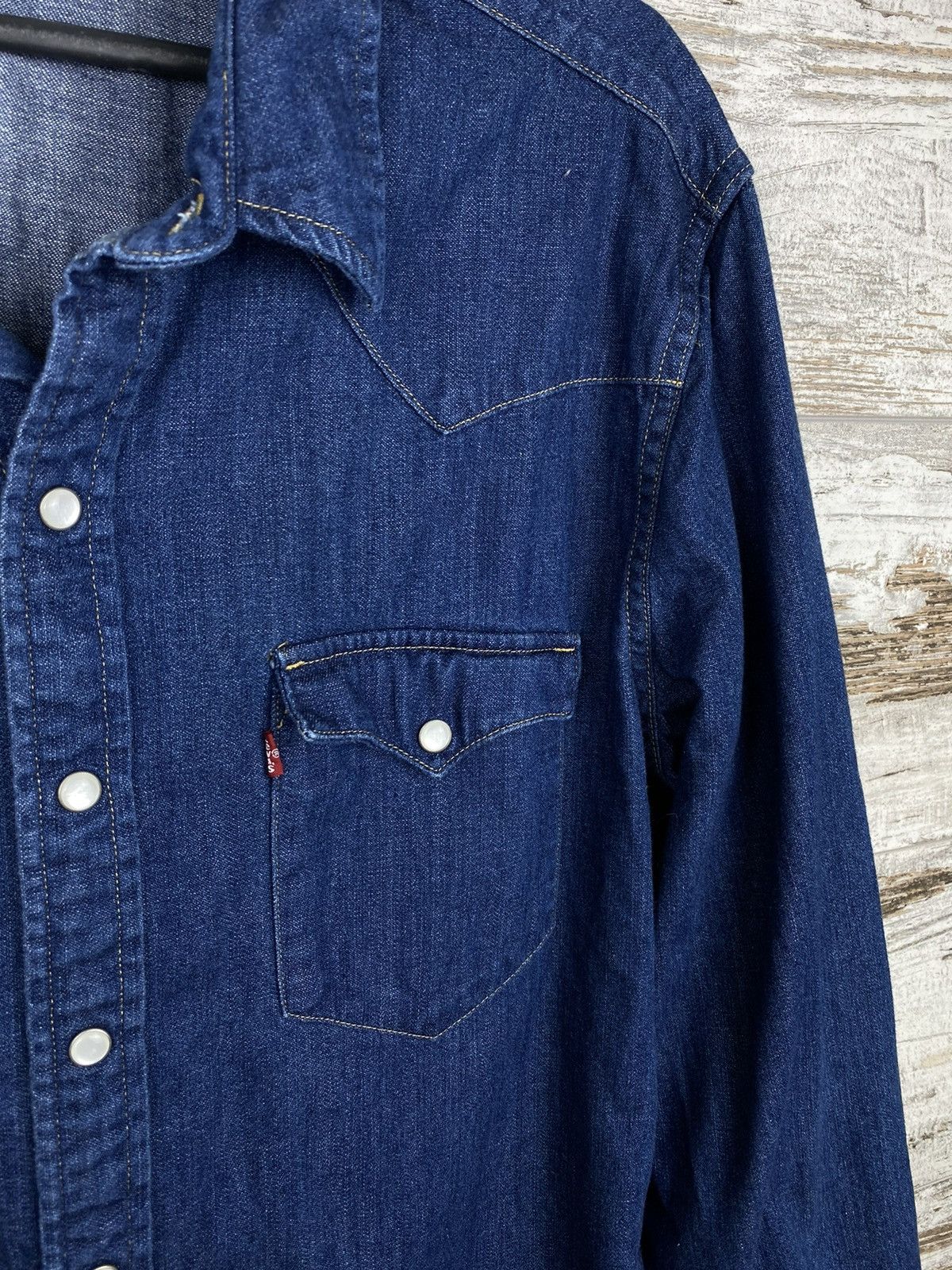 Levi's × Levi's Vintage Clothing × Vintage Mens Vintage Levis shirts button up denim jeans overshot Size US M / EU 48-50 / 2 - 5 Thumbnail