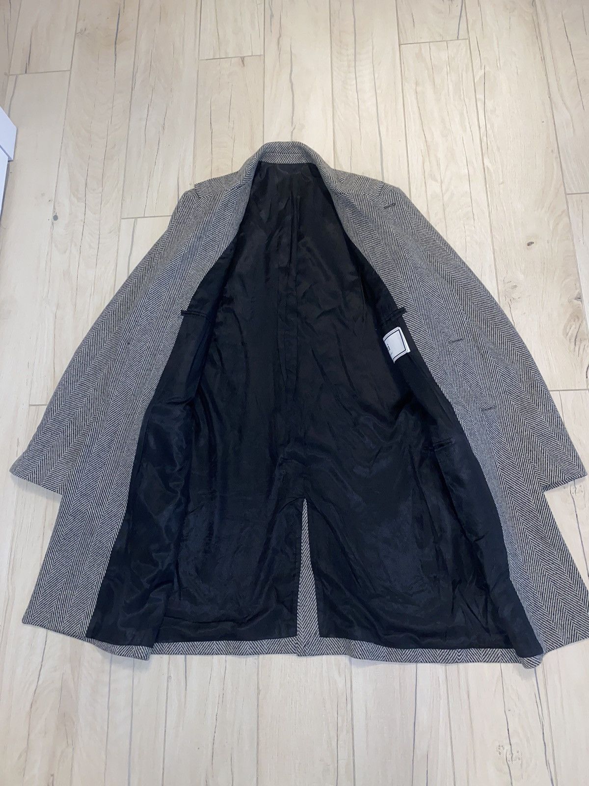 AMI Alexandre Mattiussi Chevron Pattern Single Breasted Coat Size US M / EU 48-50 / 2 - 12 Thumbnail