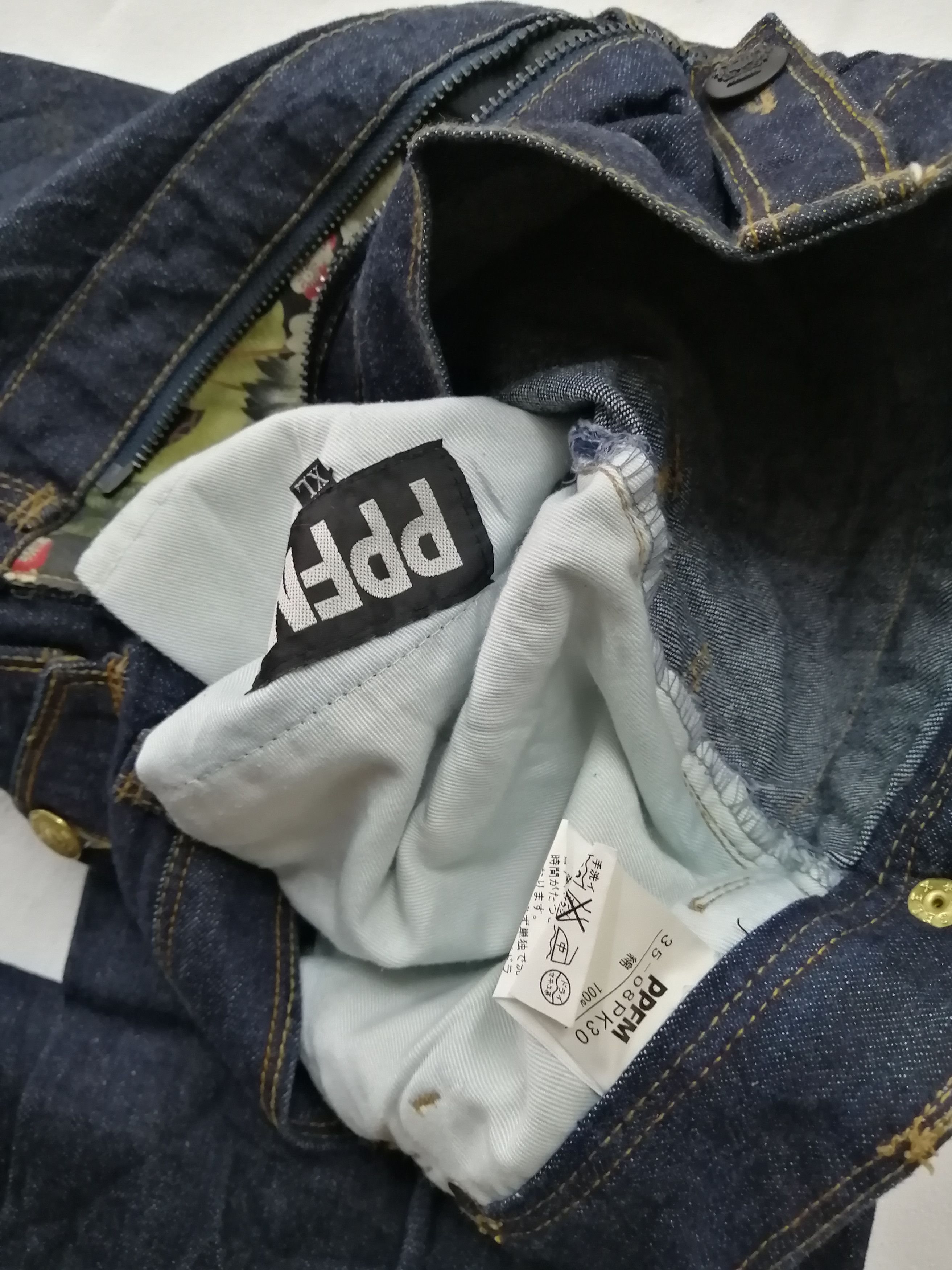PPFM Japanese Brand PPFM Nice Design Jeans Size US 34 / EU 50 - 12 Thumbnail