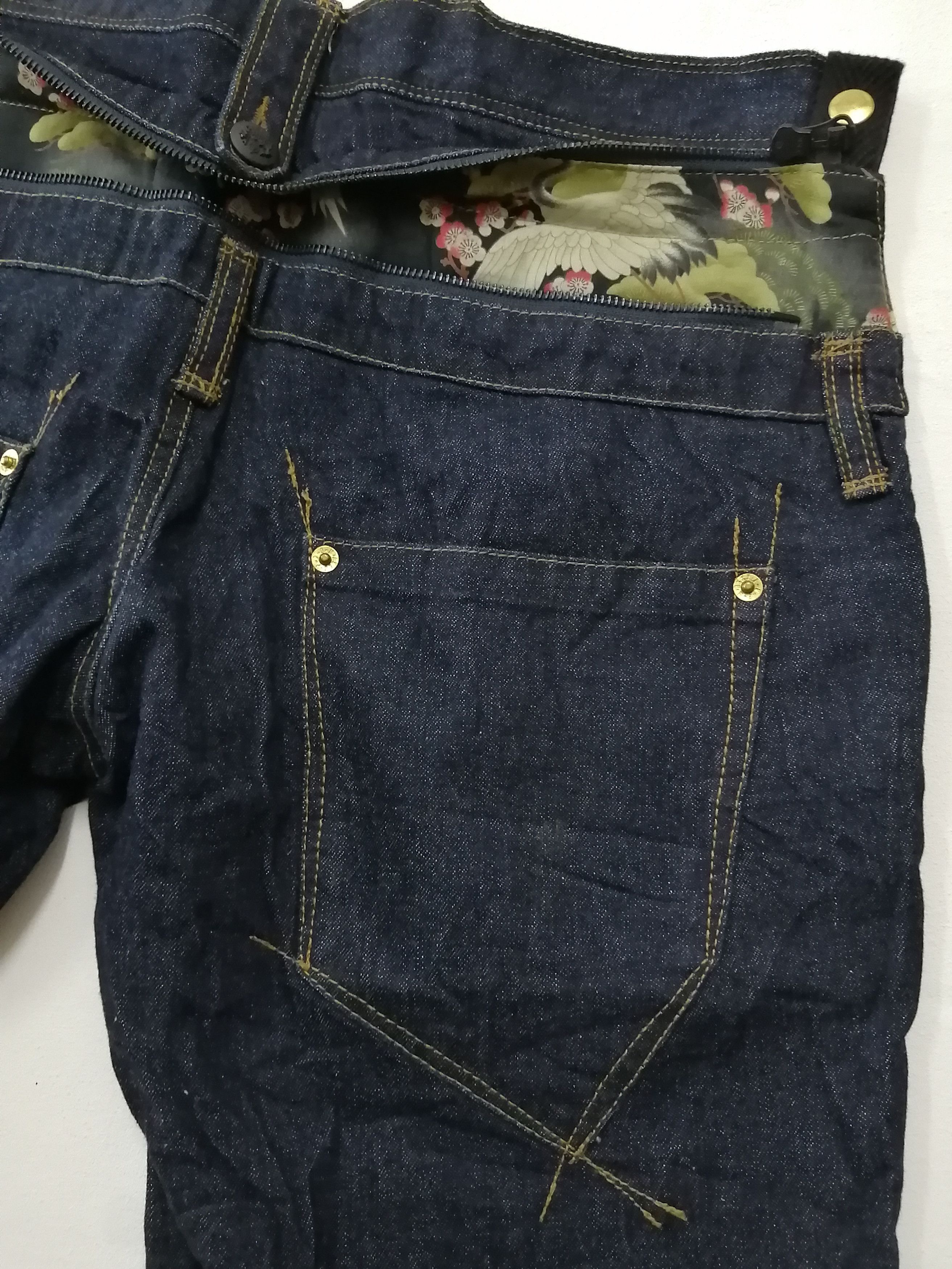 PPFM Japanese Brand PPFM Nice Design Jeans Size US 34 / EU 50 - 6 Thumbnail