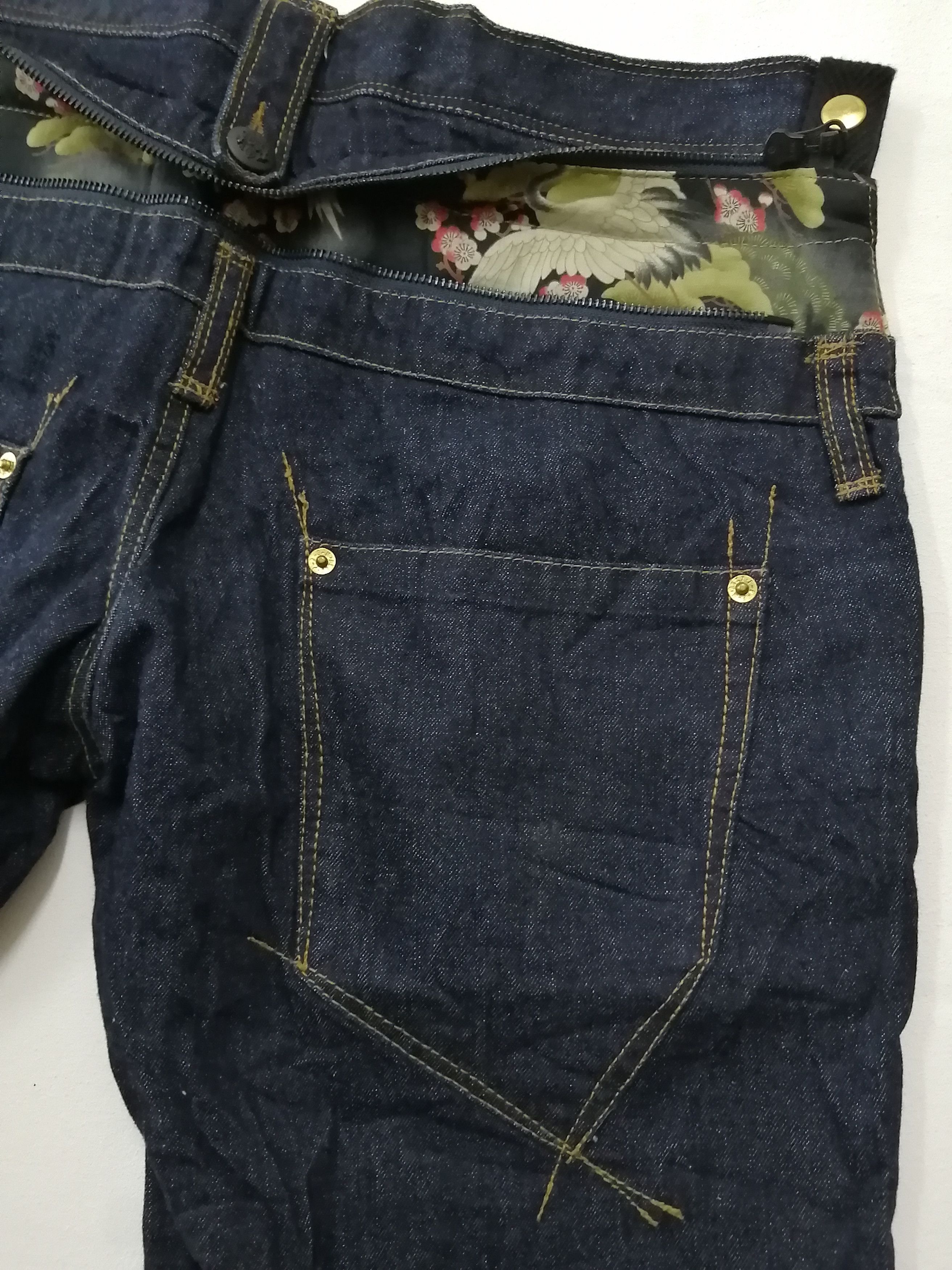 PPFM Japanese Brand PPFM Nice Design Jeans Size US 34 / EU 50 - 7 Thumbnail