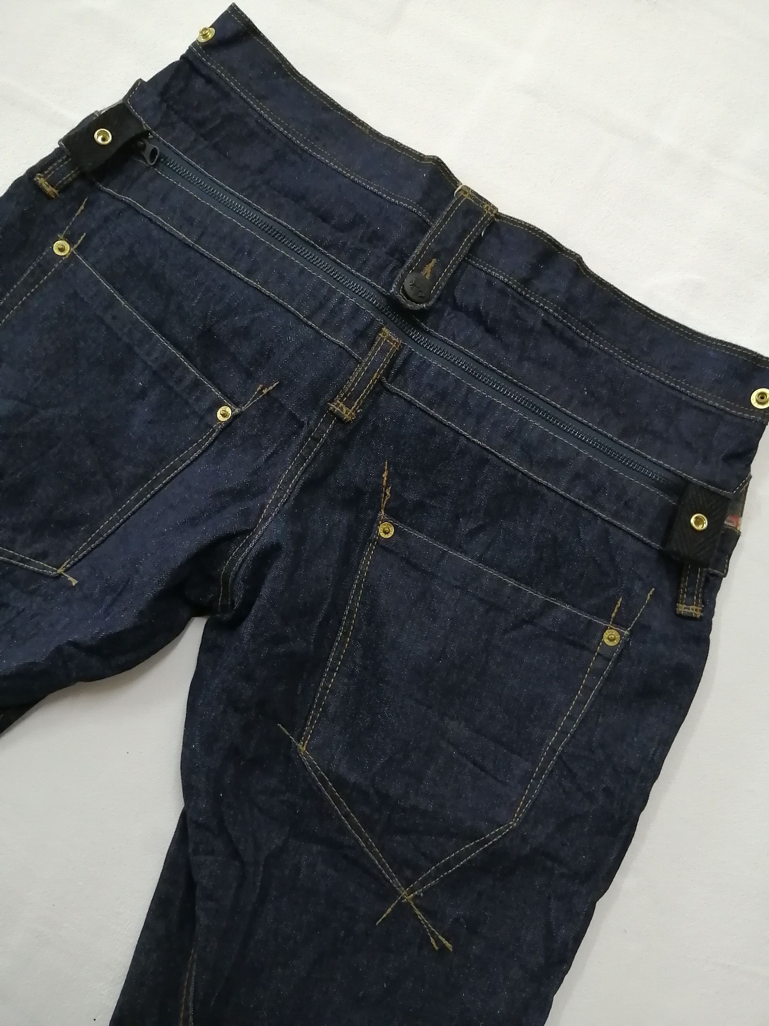 PPFM Japanese Brand PPFM Nice Design Jeans Size US 34 / EU 50 - 4 Thumbnail