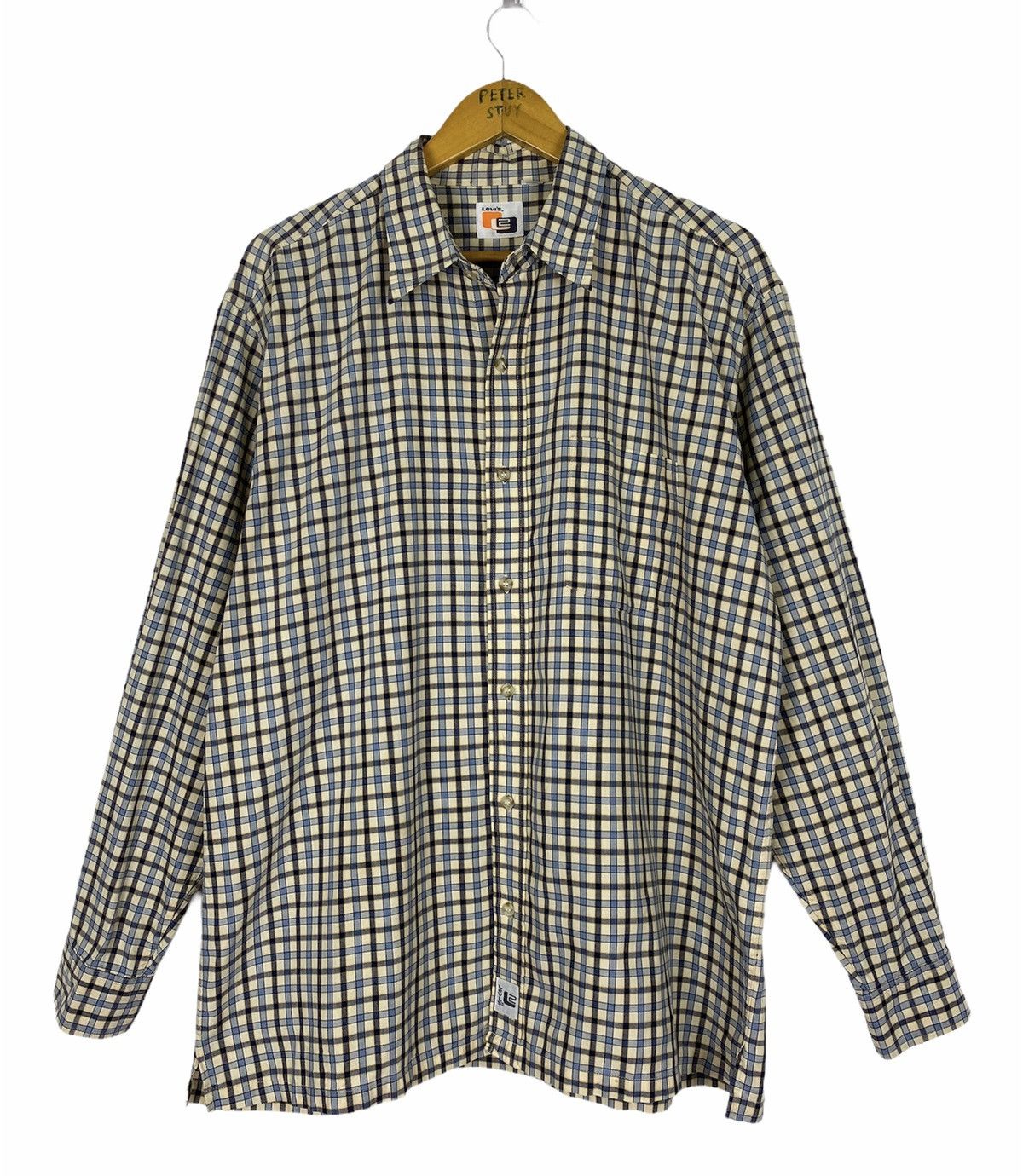 Levi's × Vintage 🔥Vintage Levis Flannel Button Shirt Size US L / EU 52-54 / 3 - 1 Thumbnail