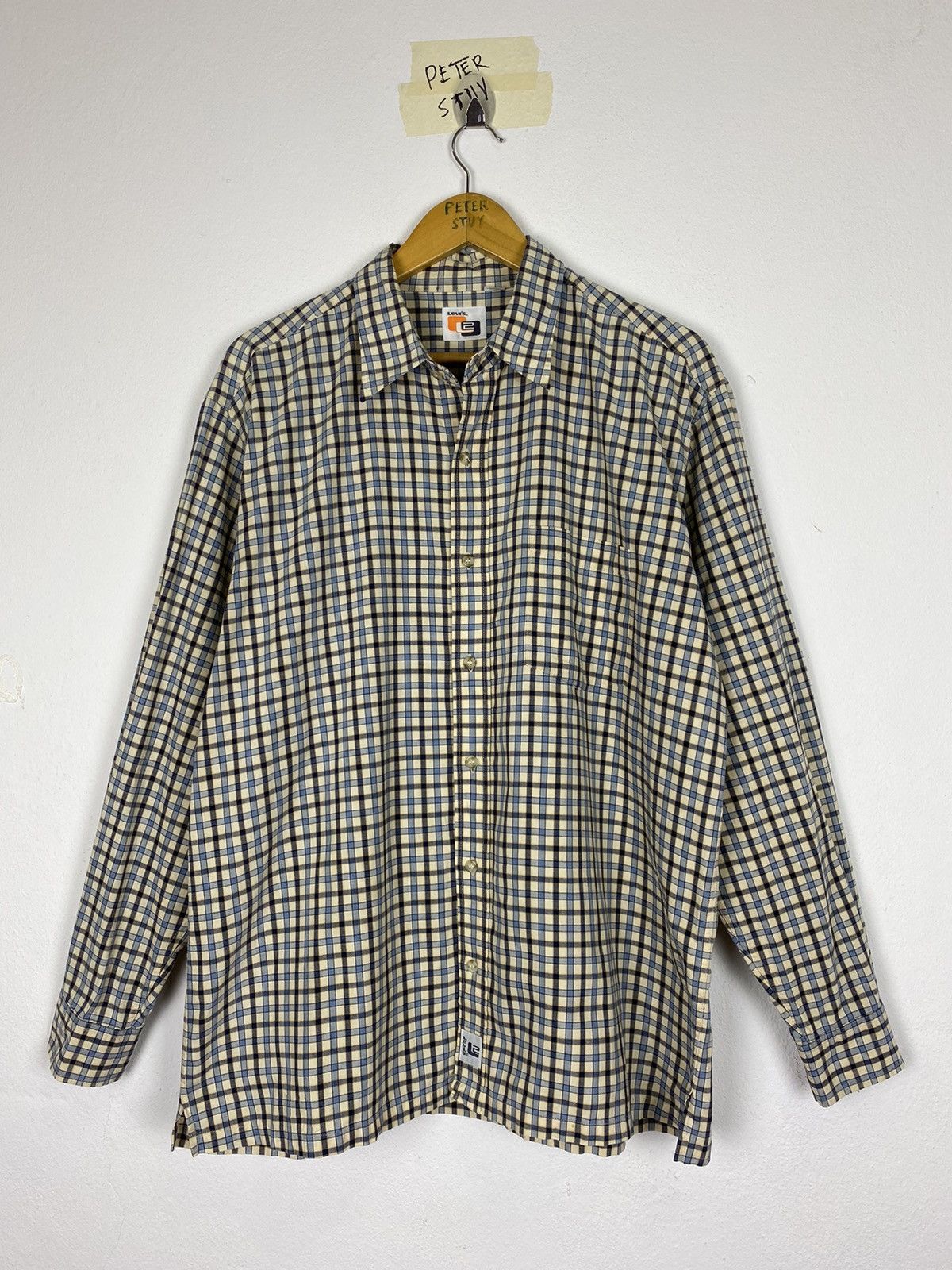 Levi's × Vintage 🔥Vintage Levis Flannel Button Shirt Size US L / EU 52-54 / 3 - 2 Thumbnail