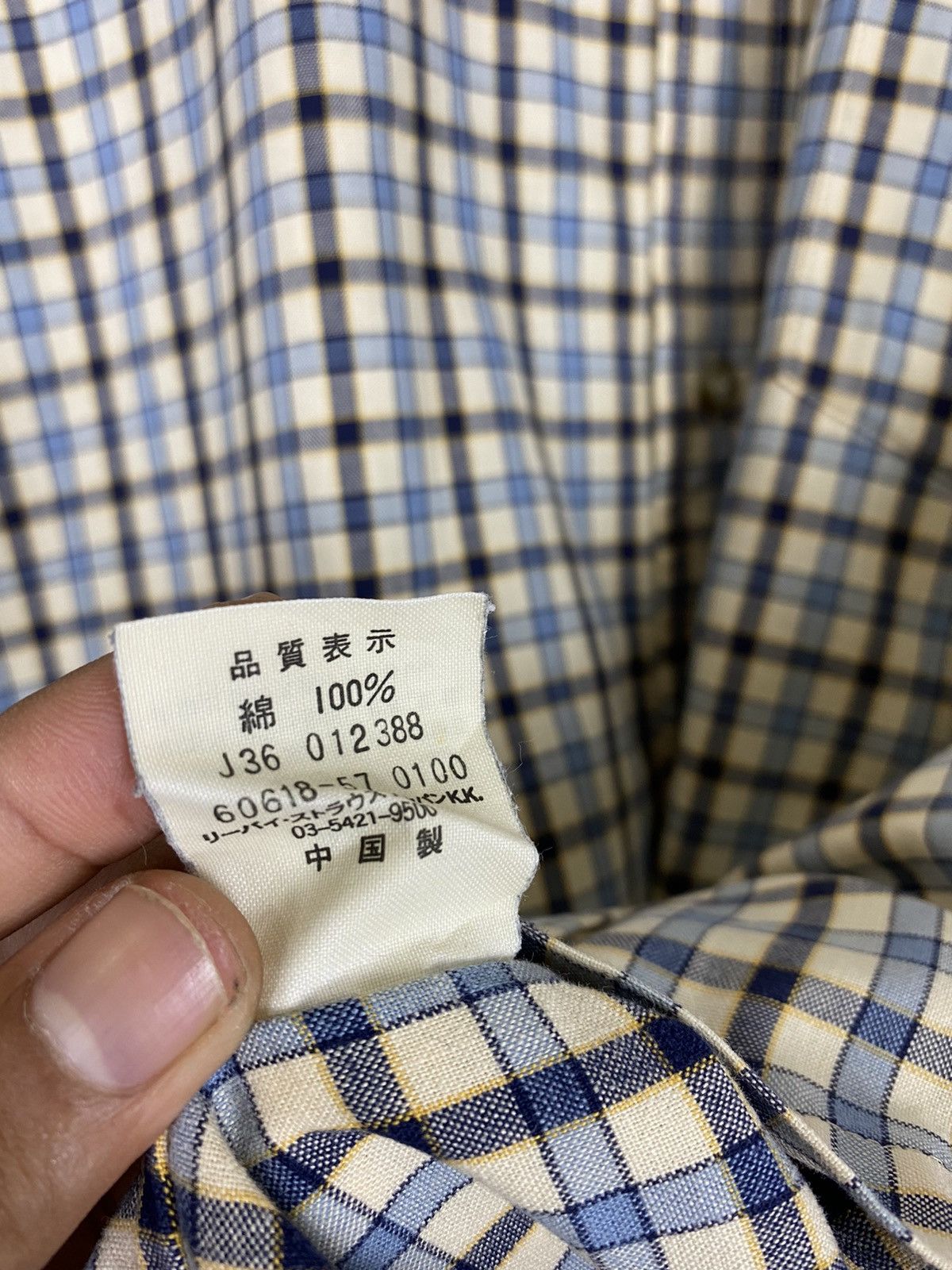 Levi's × Vintage 🔥Vintage Levis Flannel Button Shirt Size US L / EU 52-54 / 3 - 9 Thumbnail