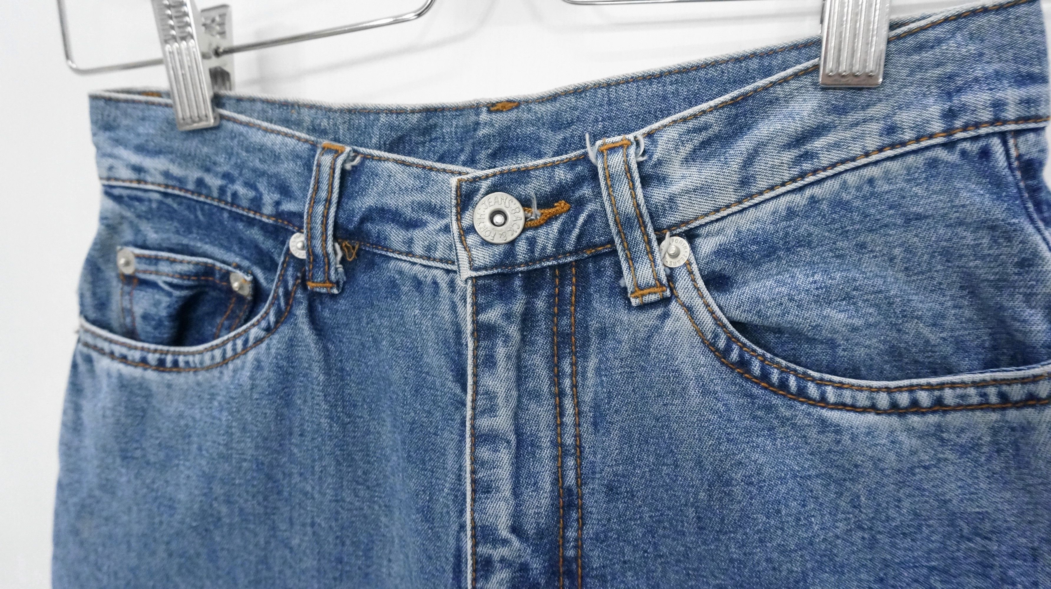 Japanese Brand Rare Vintage 90s Flare High Waisted Patchwork Women Jeans Size 24" / US 00 / IT 34 - 6 Thumbnail
