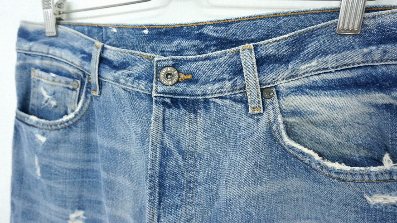Japanese Brand &Denim Distressed Patchwork Jeans Size US 33 - 8 Thumbnail