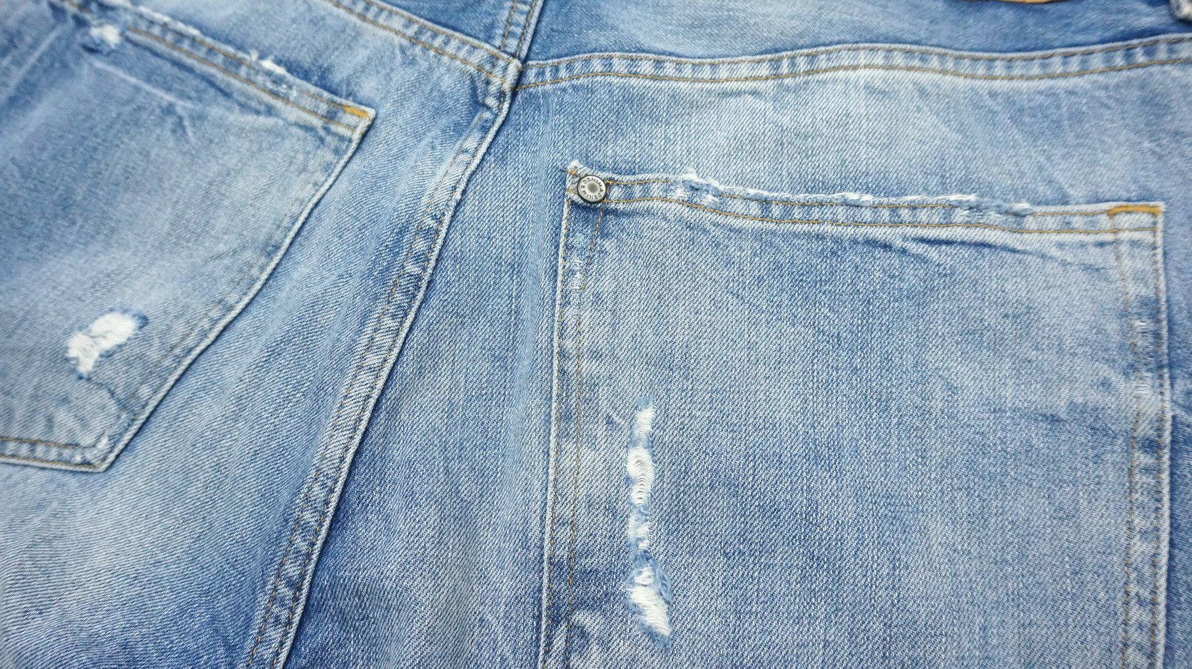 Japanese Brand &Denim Distressed Patchwork Jeans Size US 33 - 20 Thumbnail