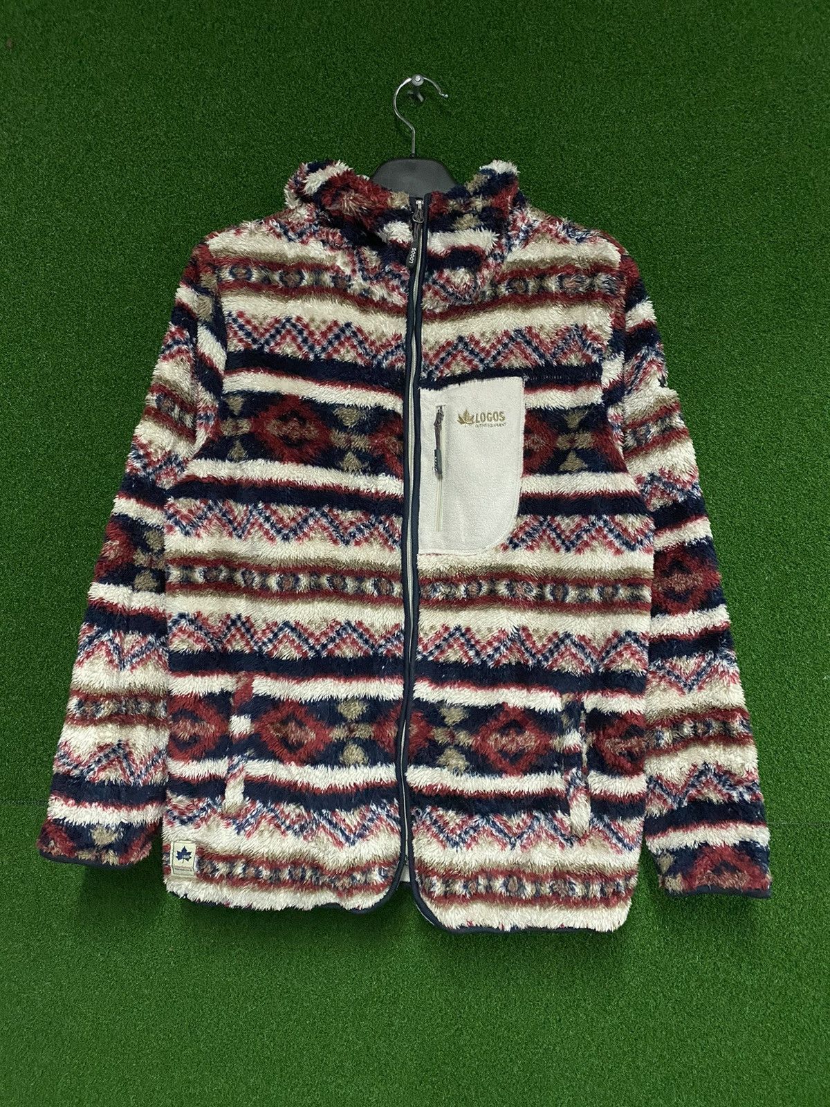 Japanese Brand LOGOS NAVAJO FLEECE PRINTED HODDIES Size US L / EU 52-54 / 3 - 1 Thumbnail