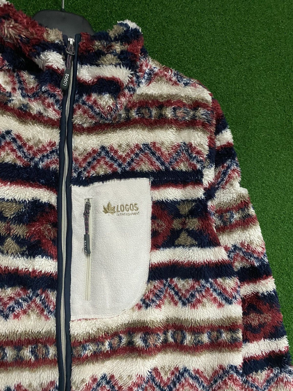 Japanese Brand LOGOS NAVAJO FLEECE PRINTED HODDIES Size US L / EU 52-54 / 3 - 4 Thumbnail