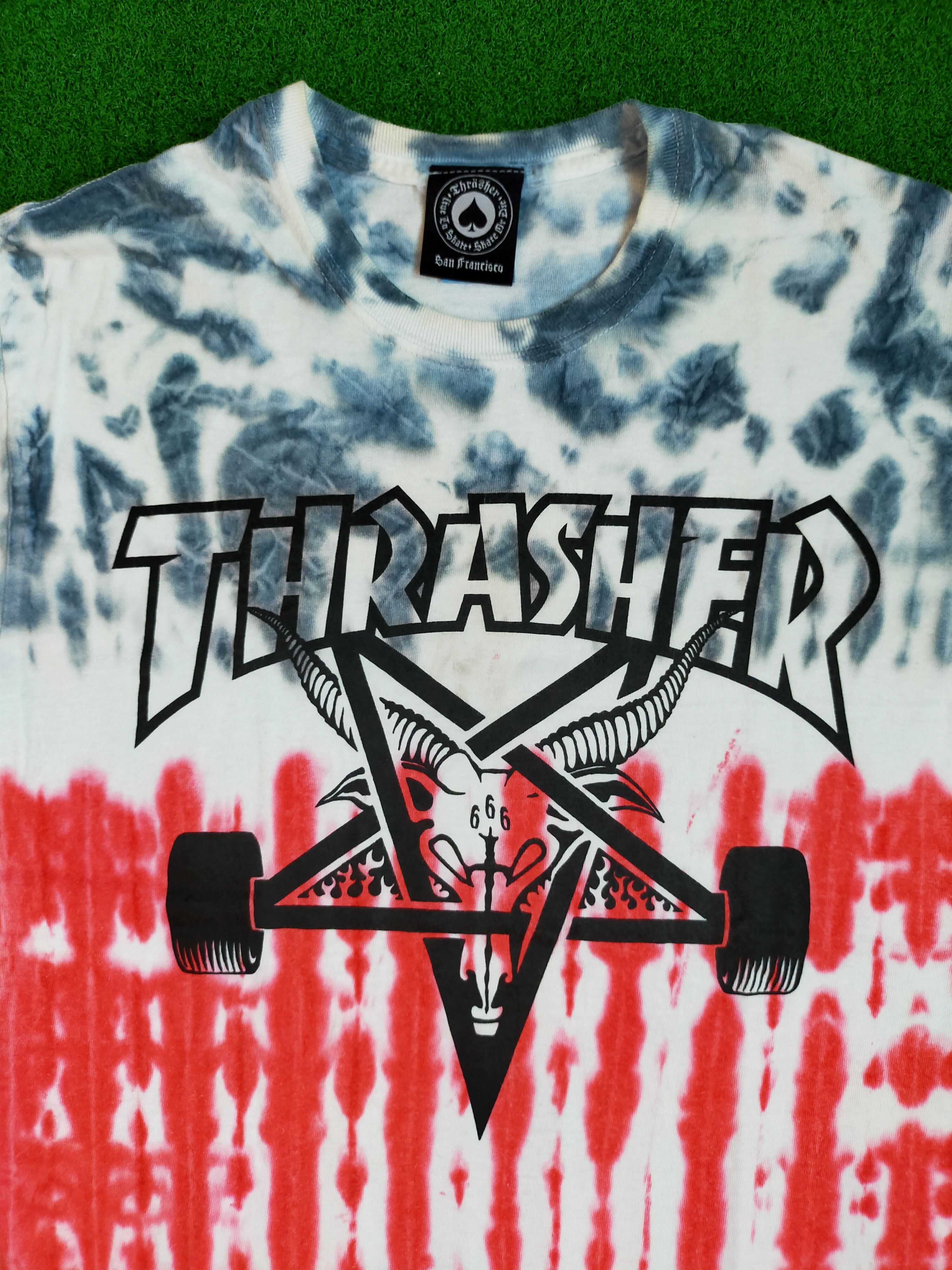 Thrasher TYE DYE THRASHER 666 T-SHIRT Size US S / EU 44-46 / 1 - 2 Thumbnail
