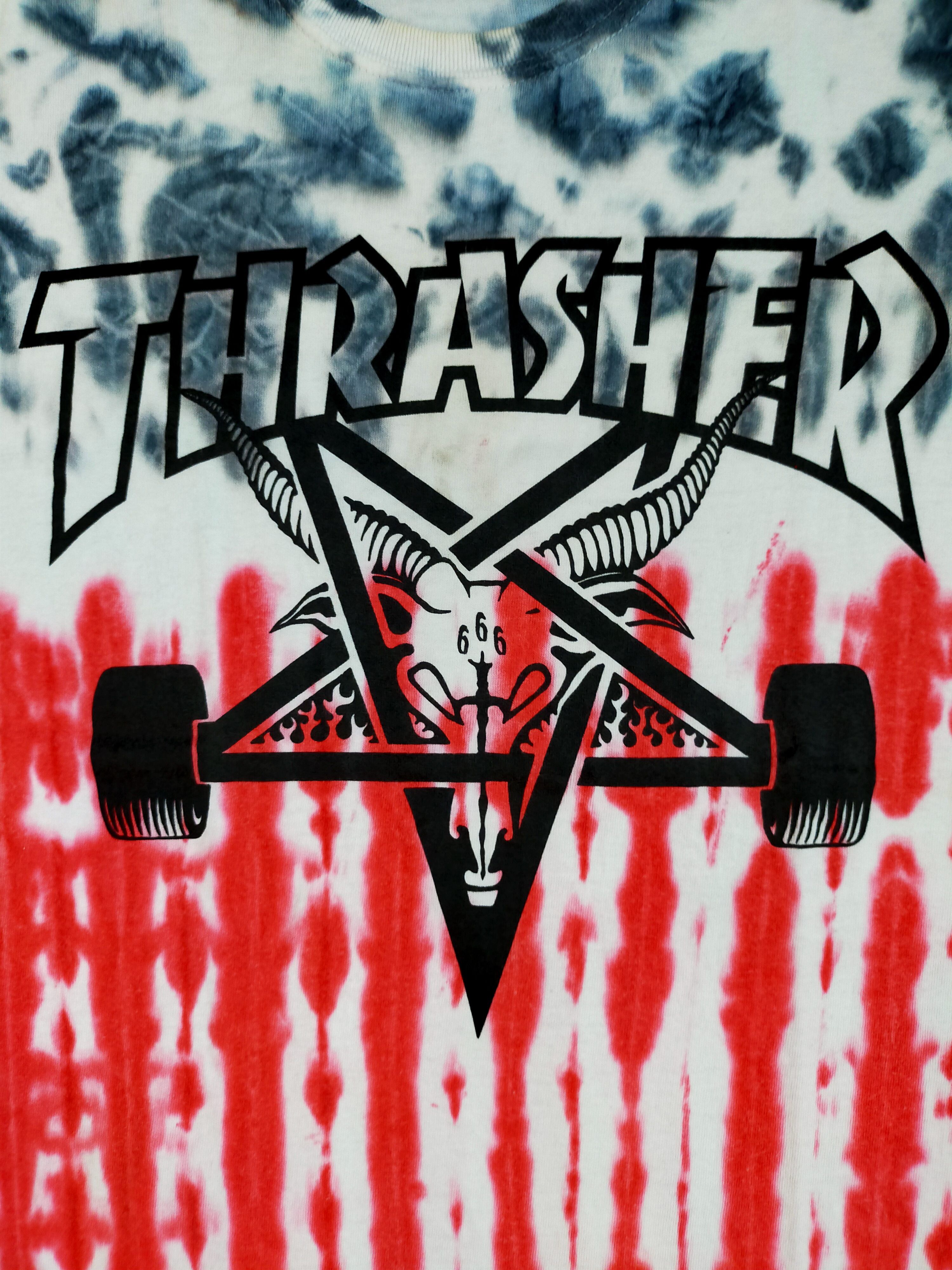 Thrasher TYE DYE THRASHER 666 T-SHIRT Size US S / EU 44-46 / 1 - 3 Thumbnail