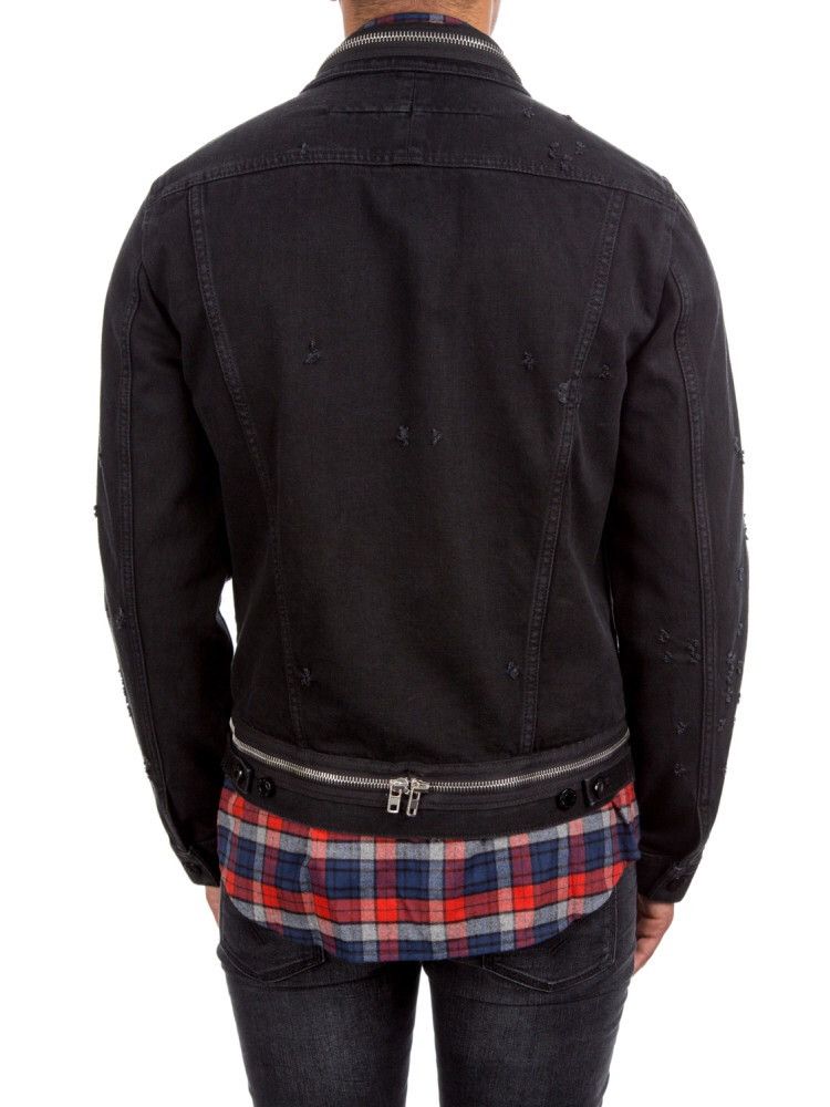 Givenchy Givenchy distressed black denim zipper jacket Size US S / EU 44-46 / 1 - 25 Thumbnail