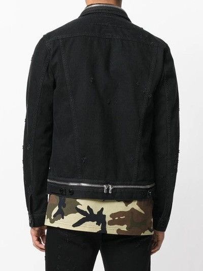 Givenchy Givenchy distressed black denim zipper jacket Size US S / EU 44-46 / 1 - 18 Thumbnail