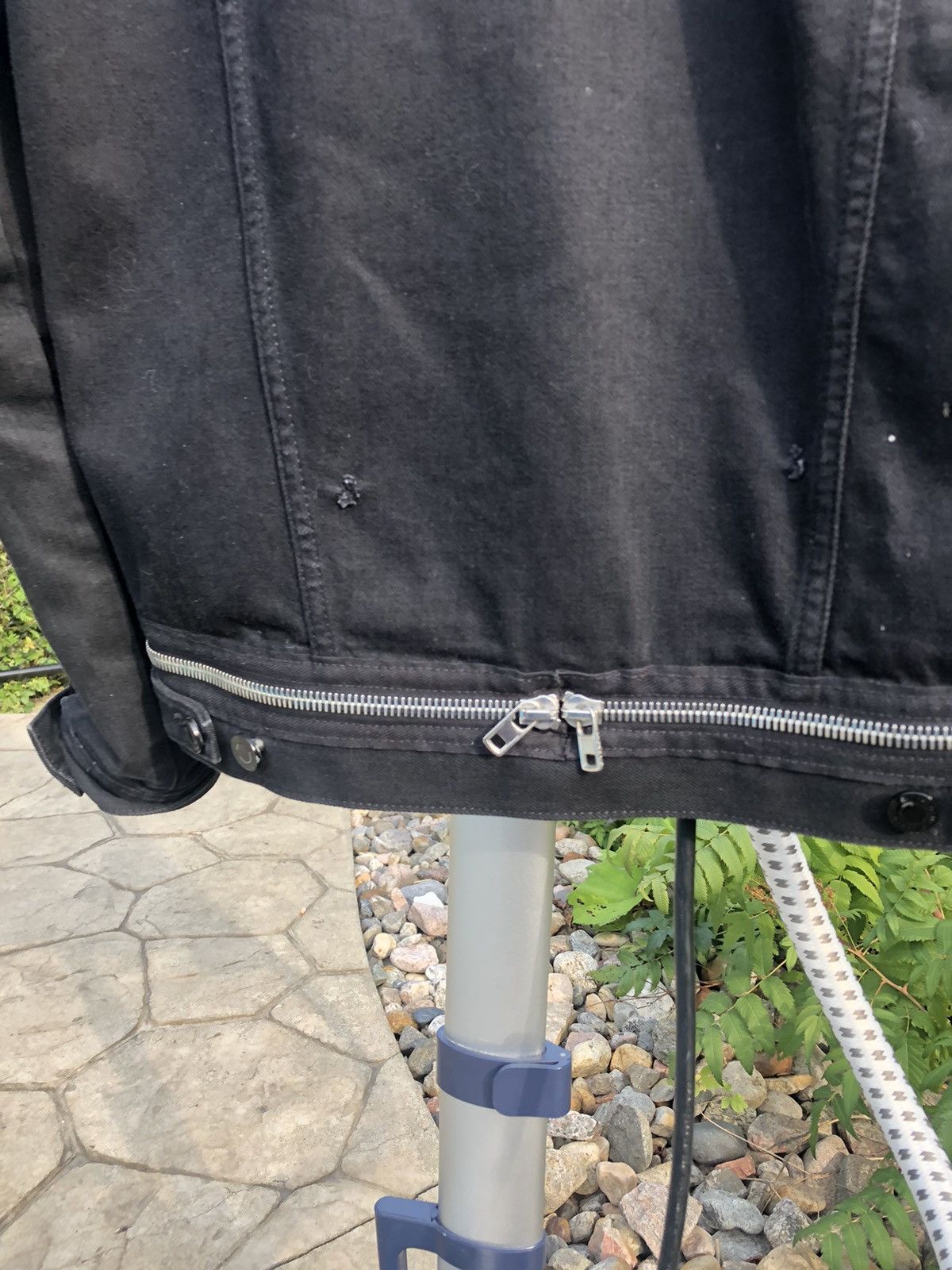 Givenchy Givenchy distressed black denim zipper jacket Size US S / EU 44-46 / 1 - 10 Thumbnail