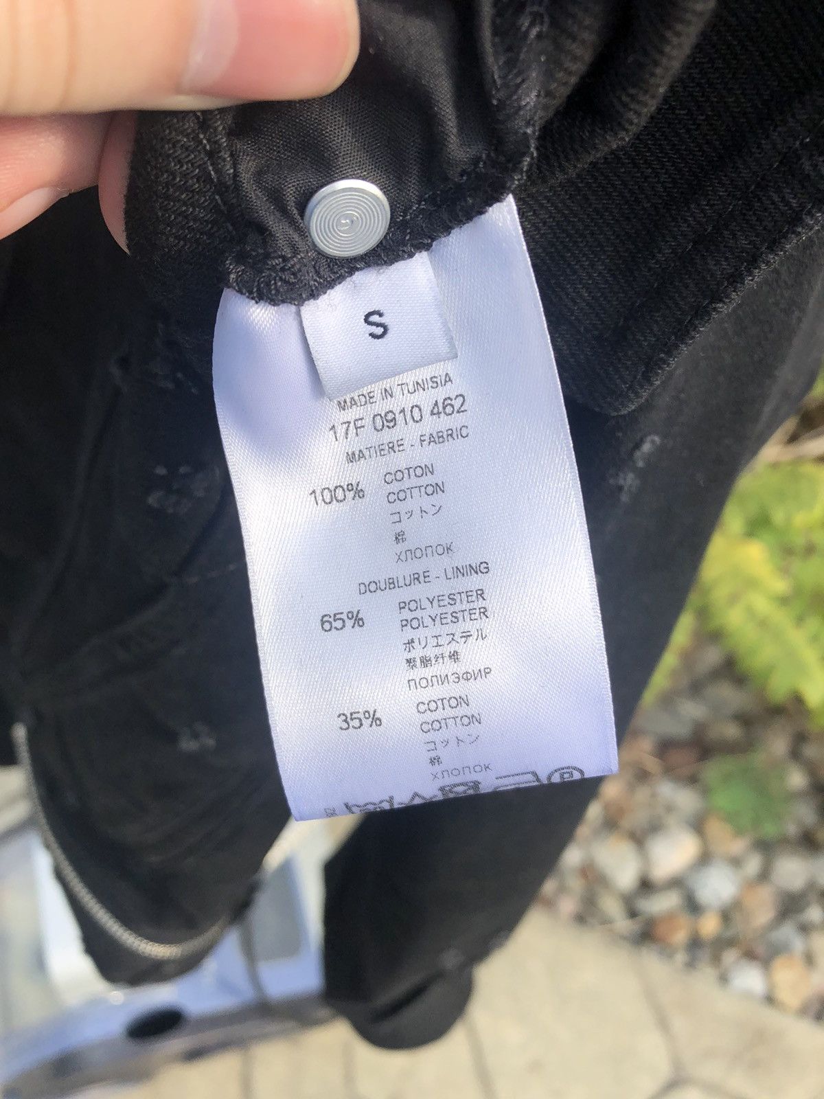 Givenchy Givenchy distressed black denim zipper jacket Size US S / EU 44-46 / 1 - 11 Thumbnail