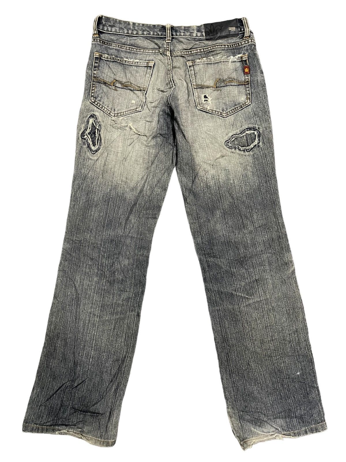 If Six Was Nine Vintage Japanese Brand Patchwork Style Distressed Jeans Size US 31 - 2 Thumbnail