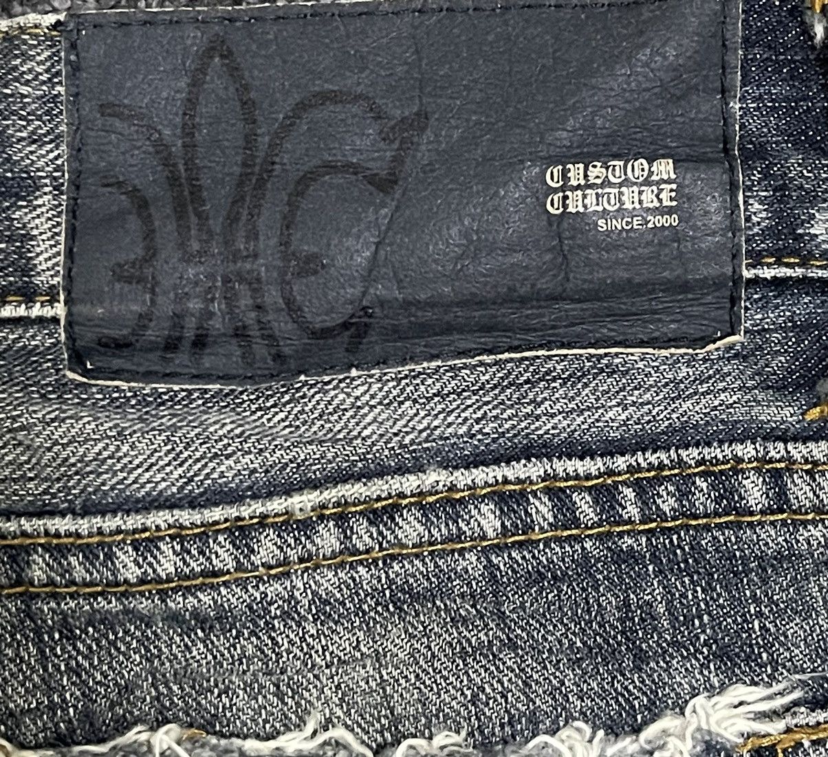 If Six Was Nine Vintage Japanese Brand Patchwork Style Distressed Jeans Size US 31 - 7 Thumbnail